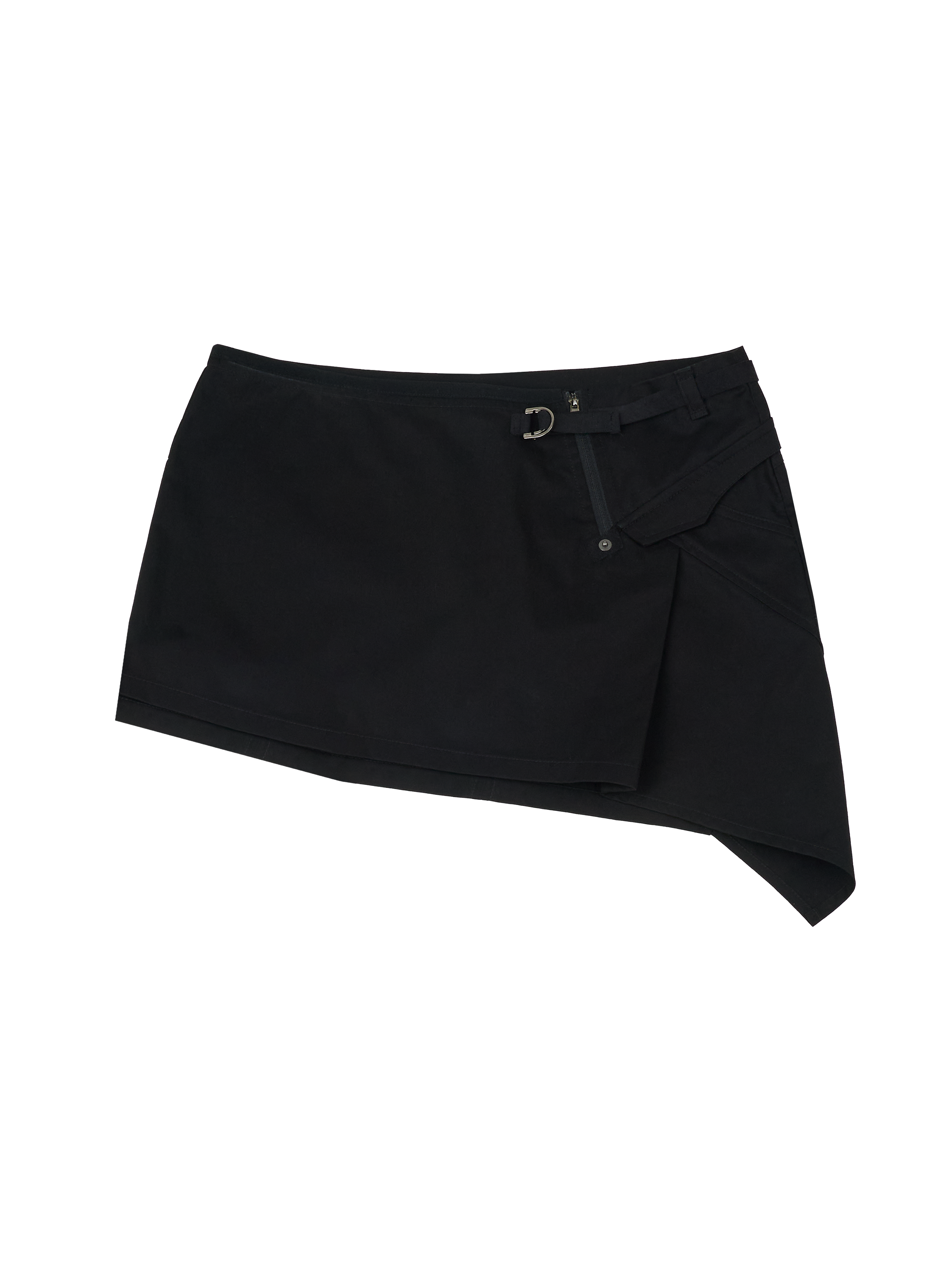Asymmetric mini skirt