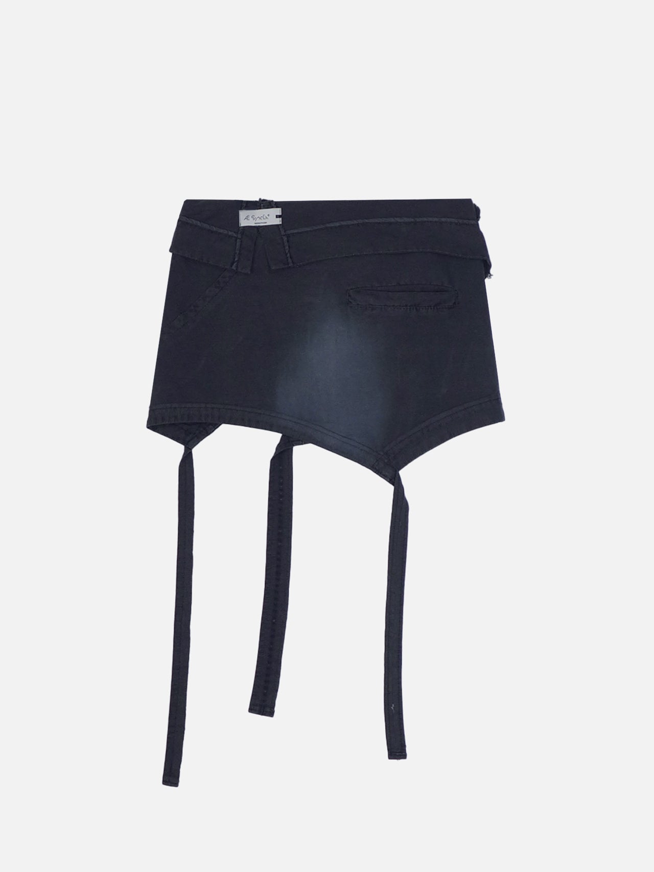 Folded mini skirt