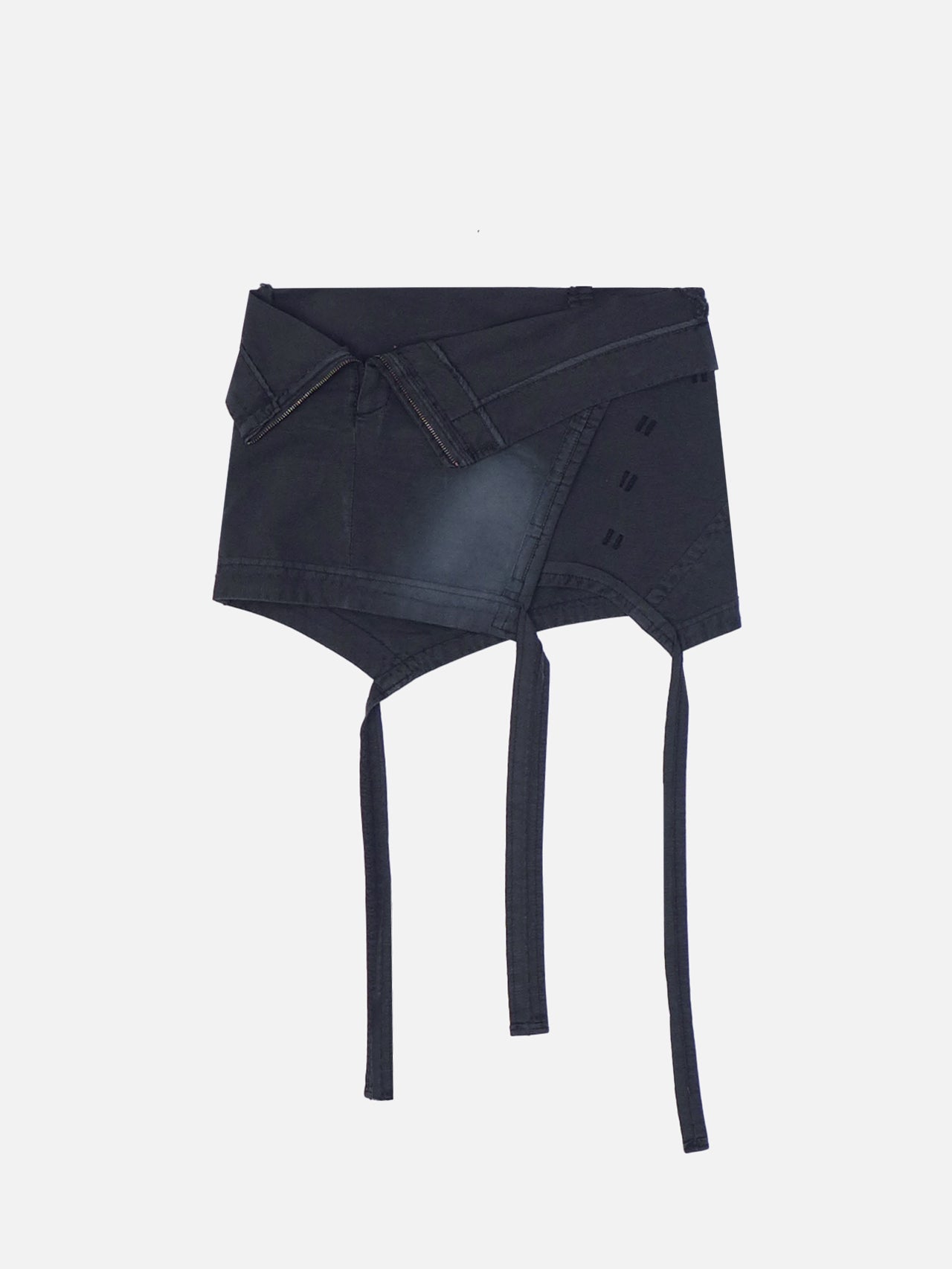 Folded mini skirt