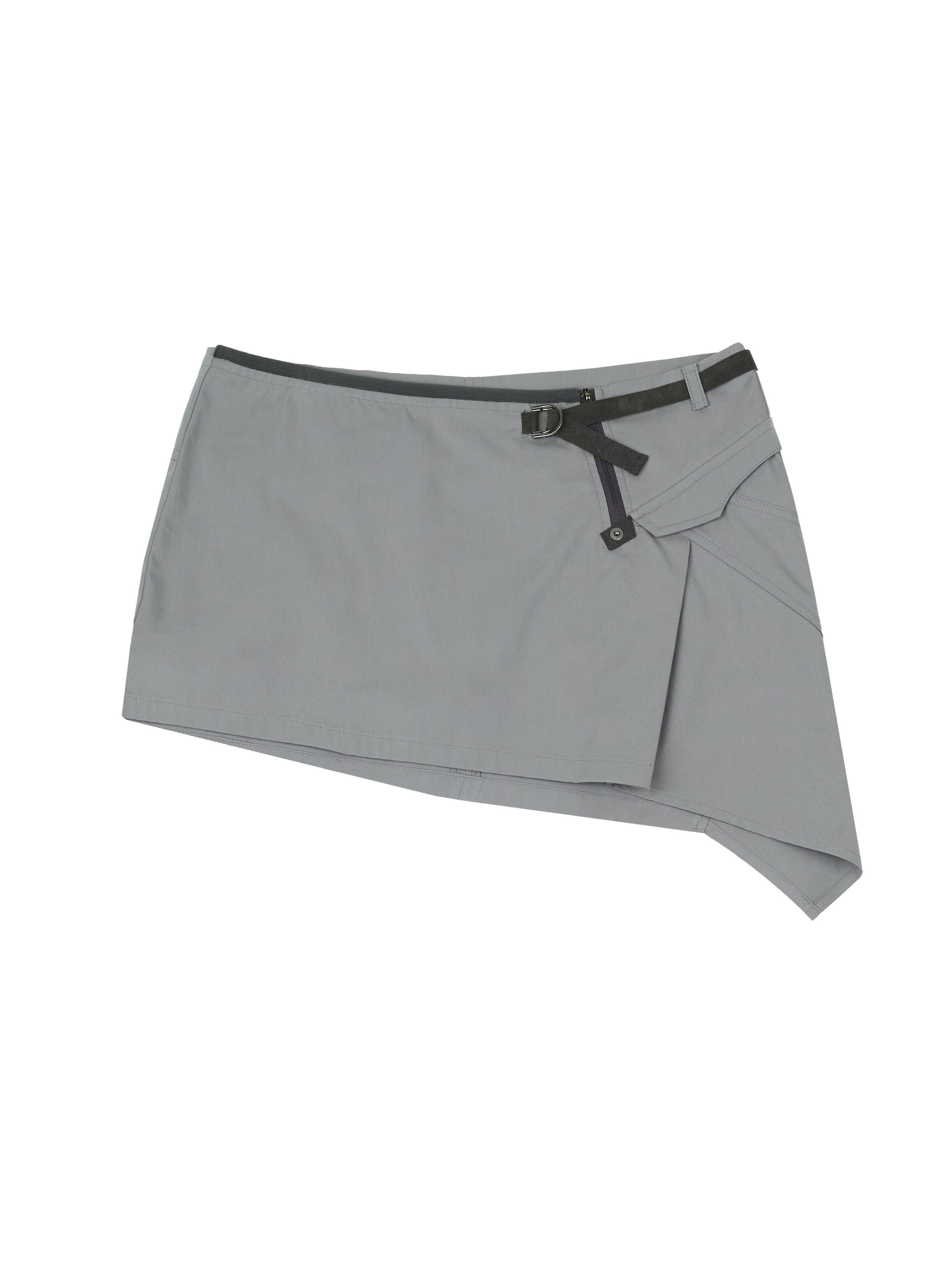 Asymmetric mini skirt