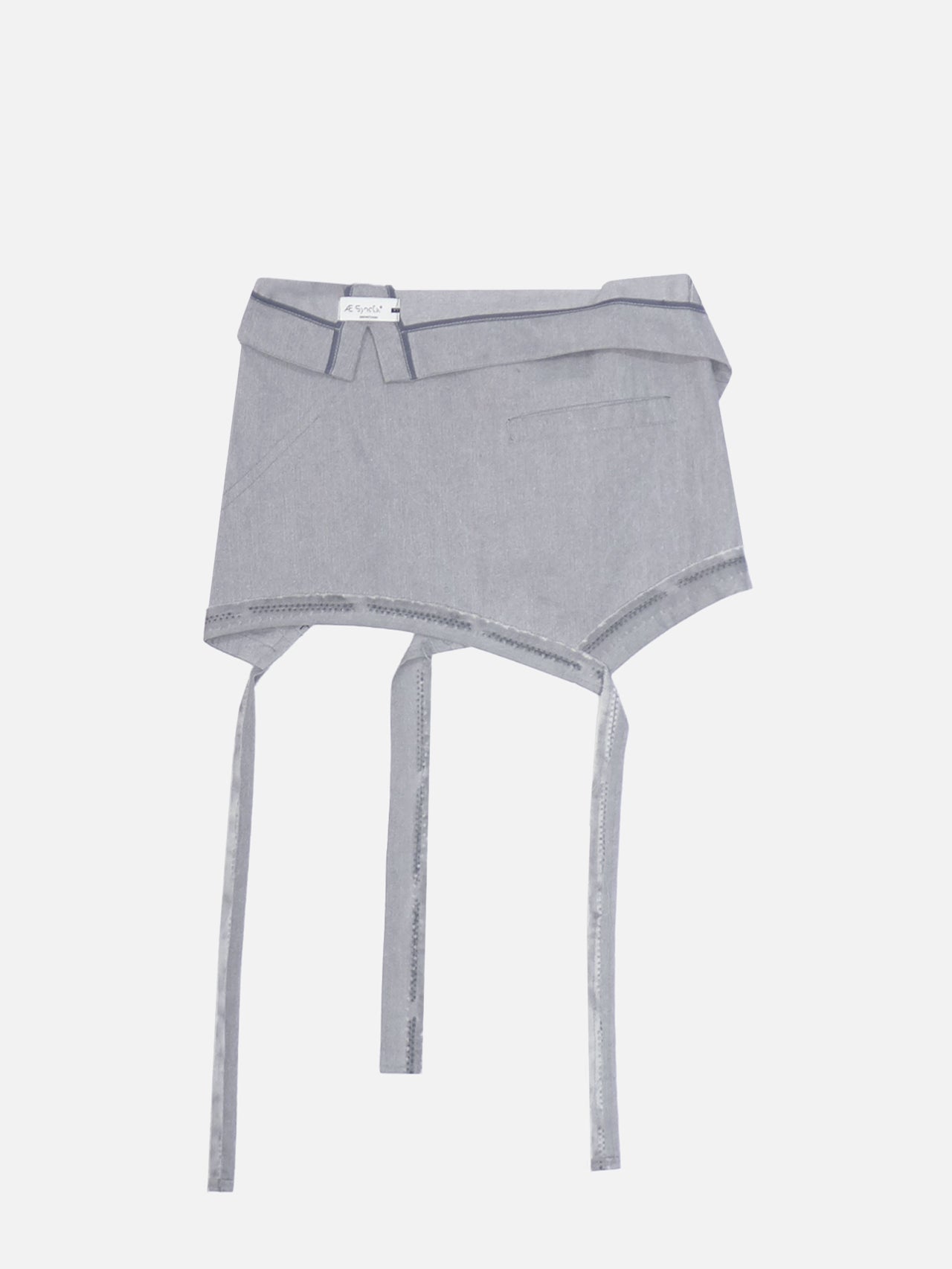 Folded mini skirt