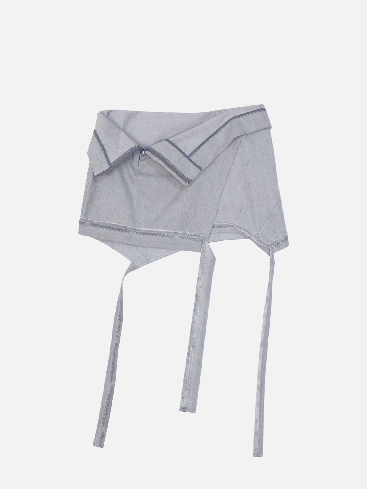 Folded mini skirt