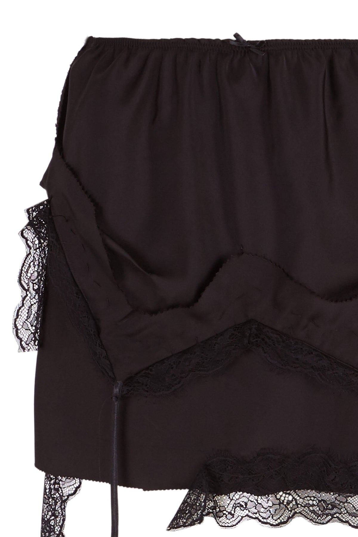 Falda encaje rota - negro