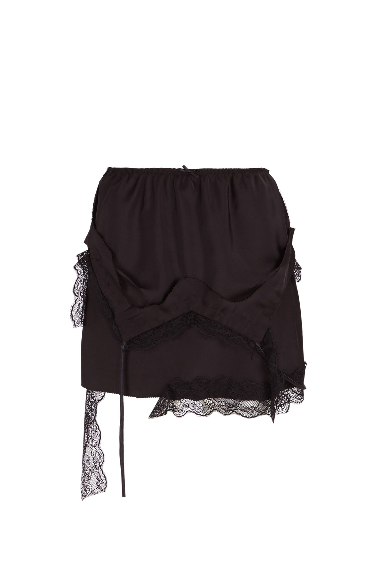 Falda encaje rota - negro