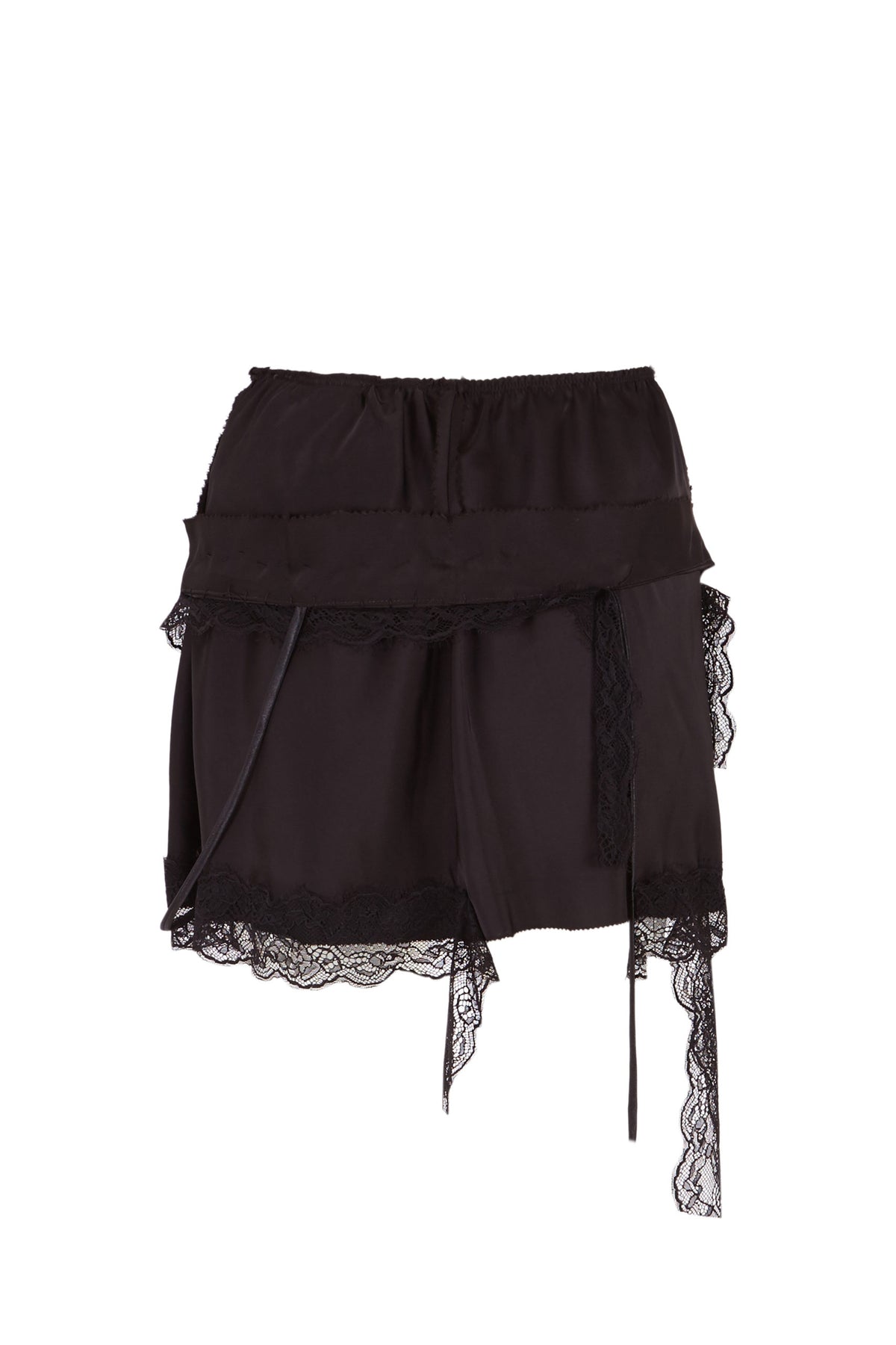 Falda encaje rota - negro