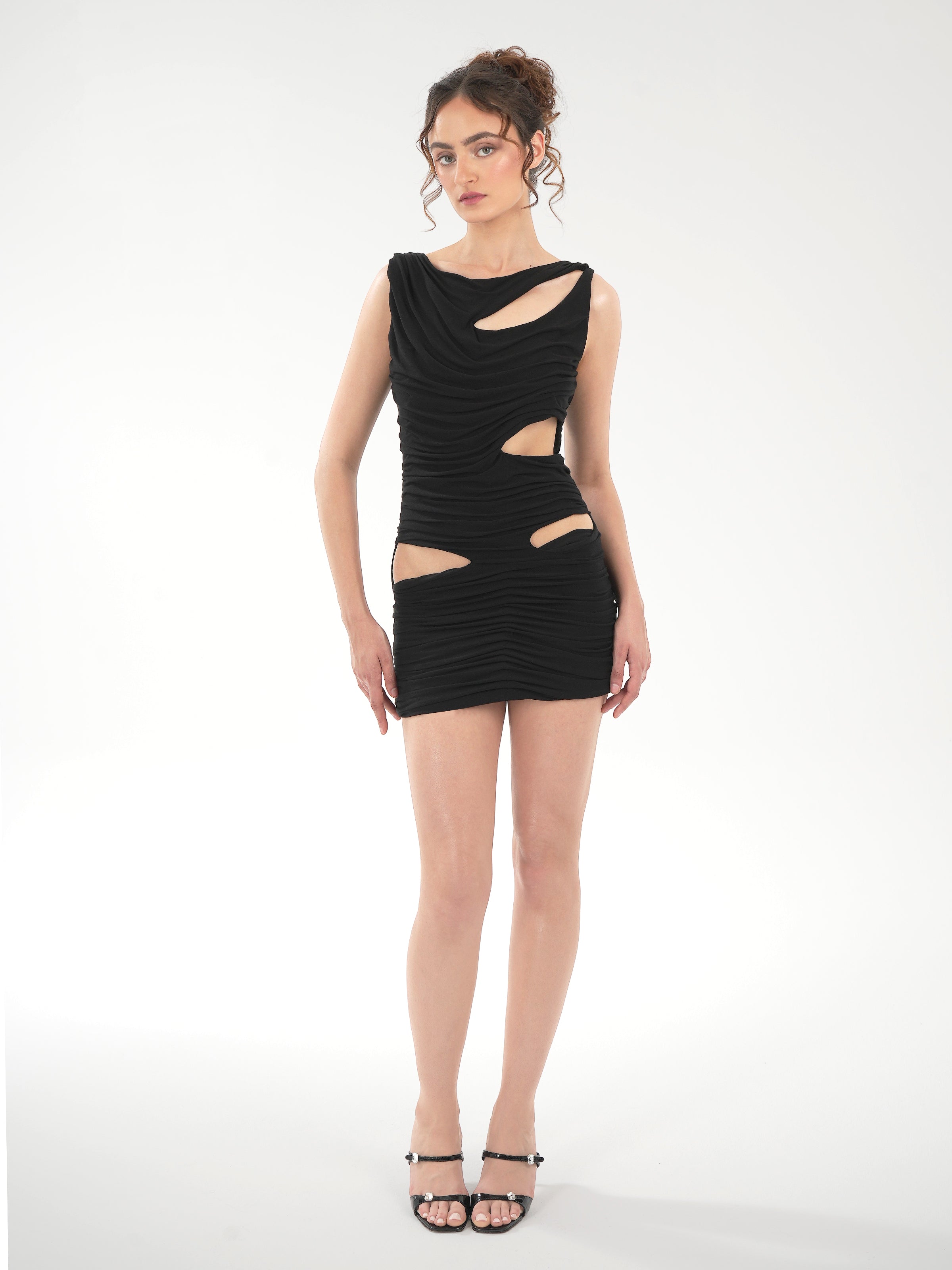 Midnight mini knit dress