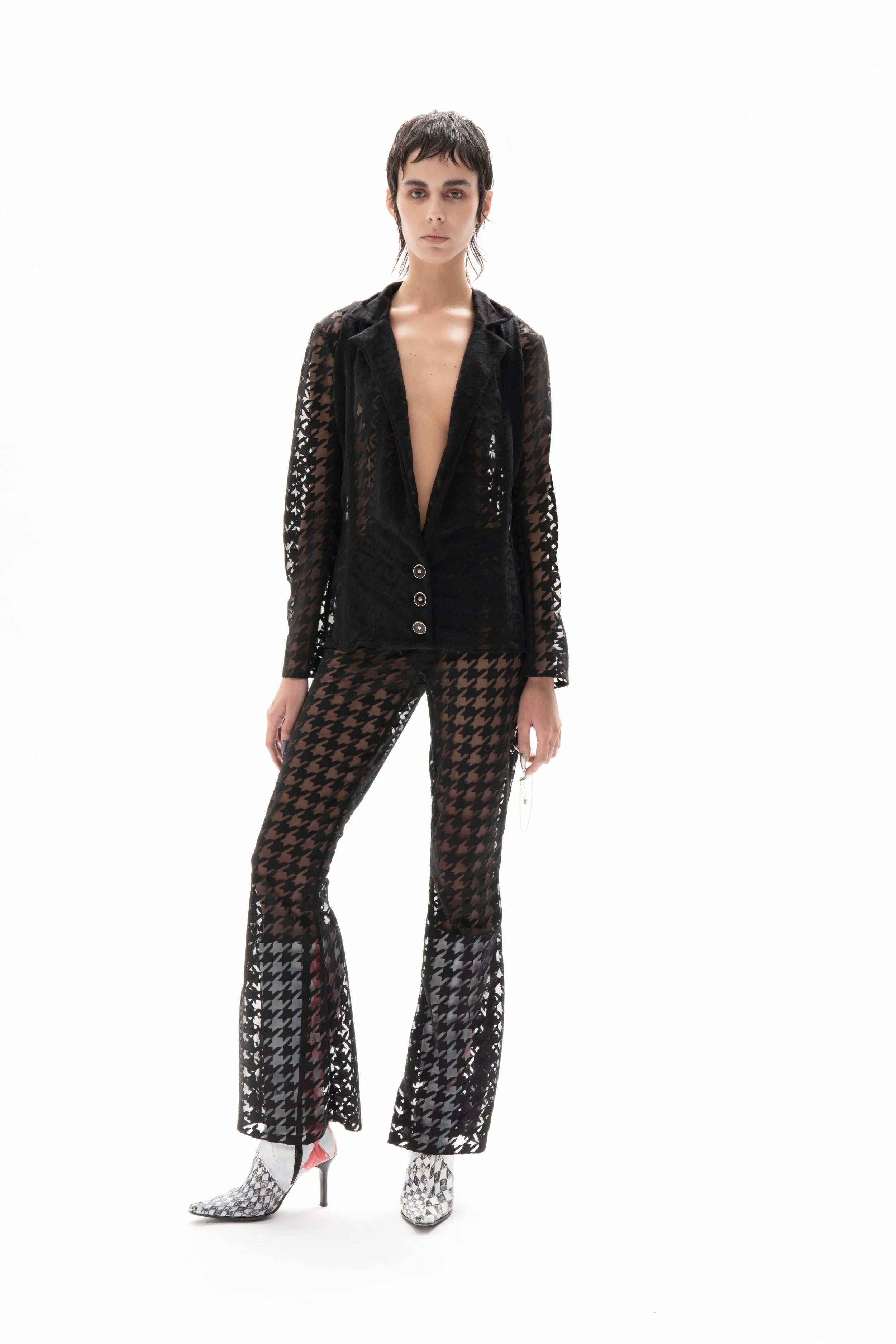 Pantalon pied de poule