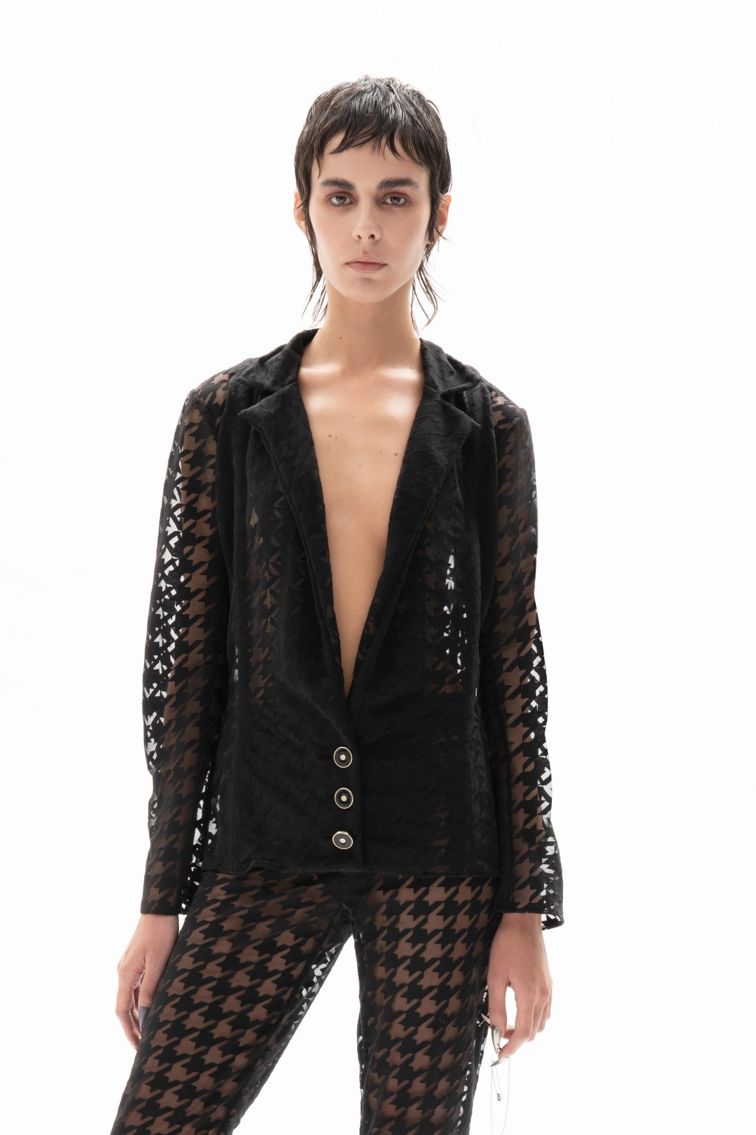 Veste pied de poule