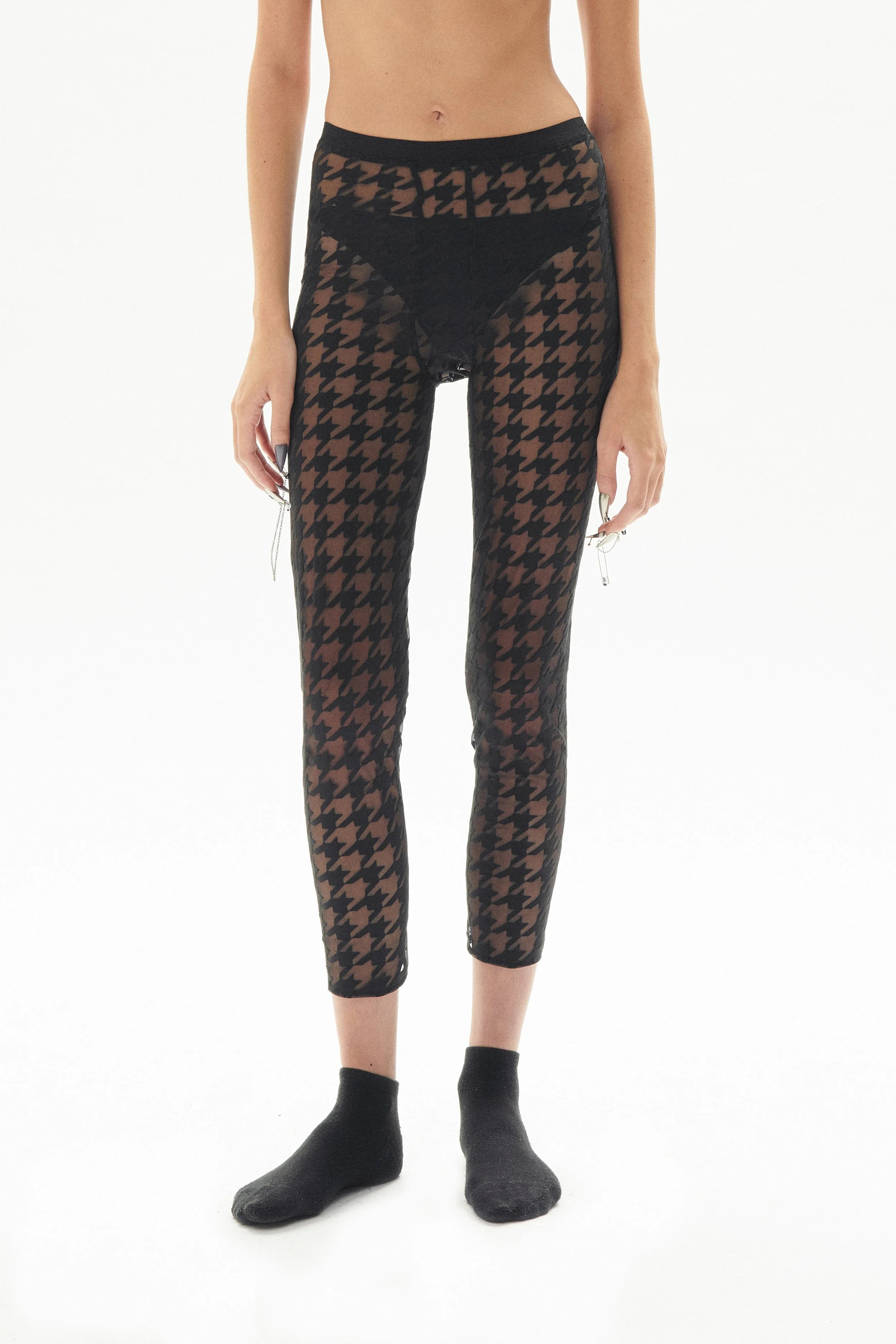 Legging pied de poule