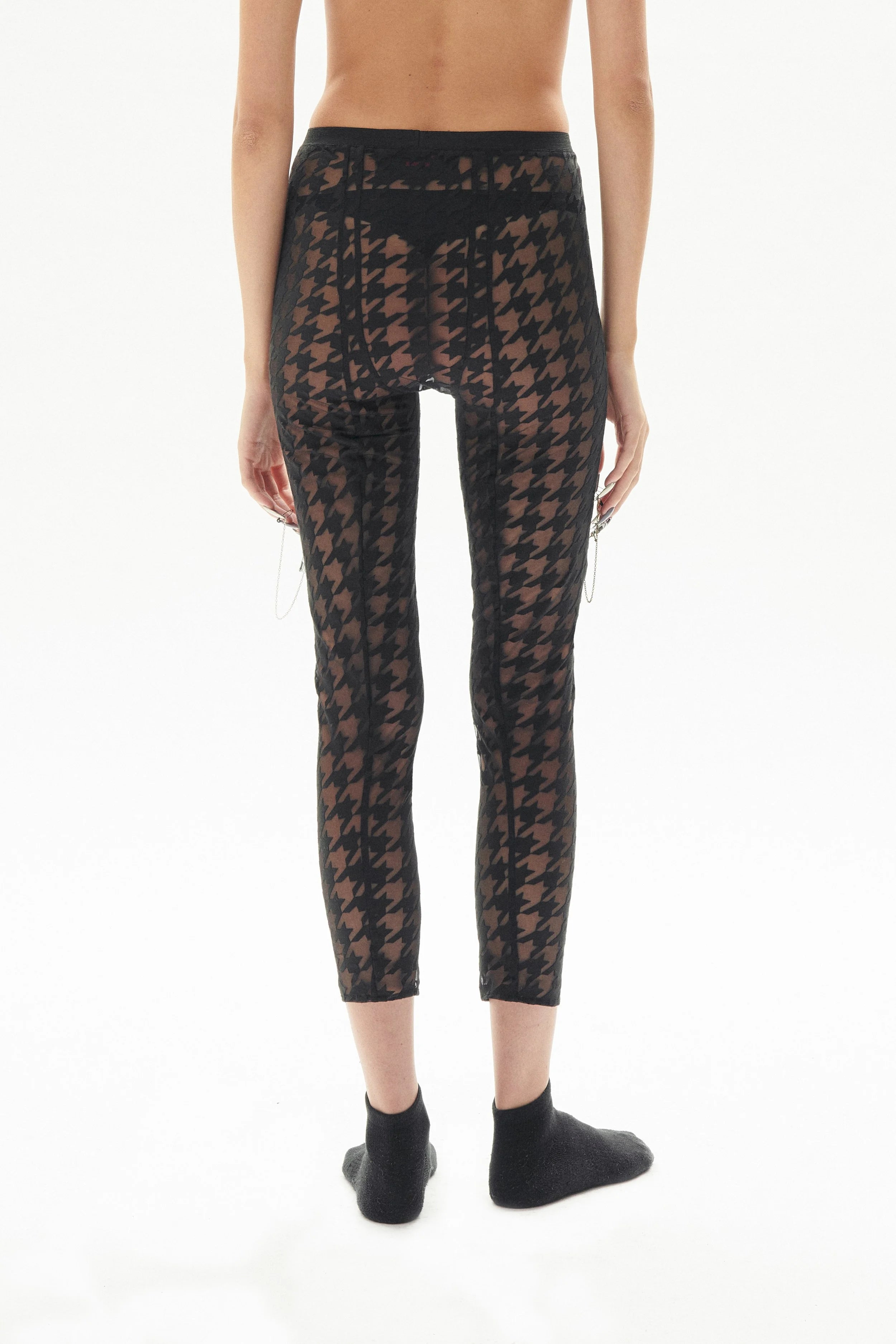 Legging pied de poule