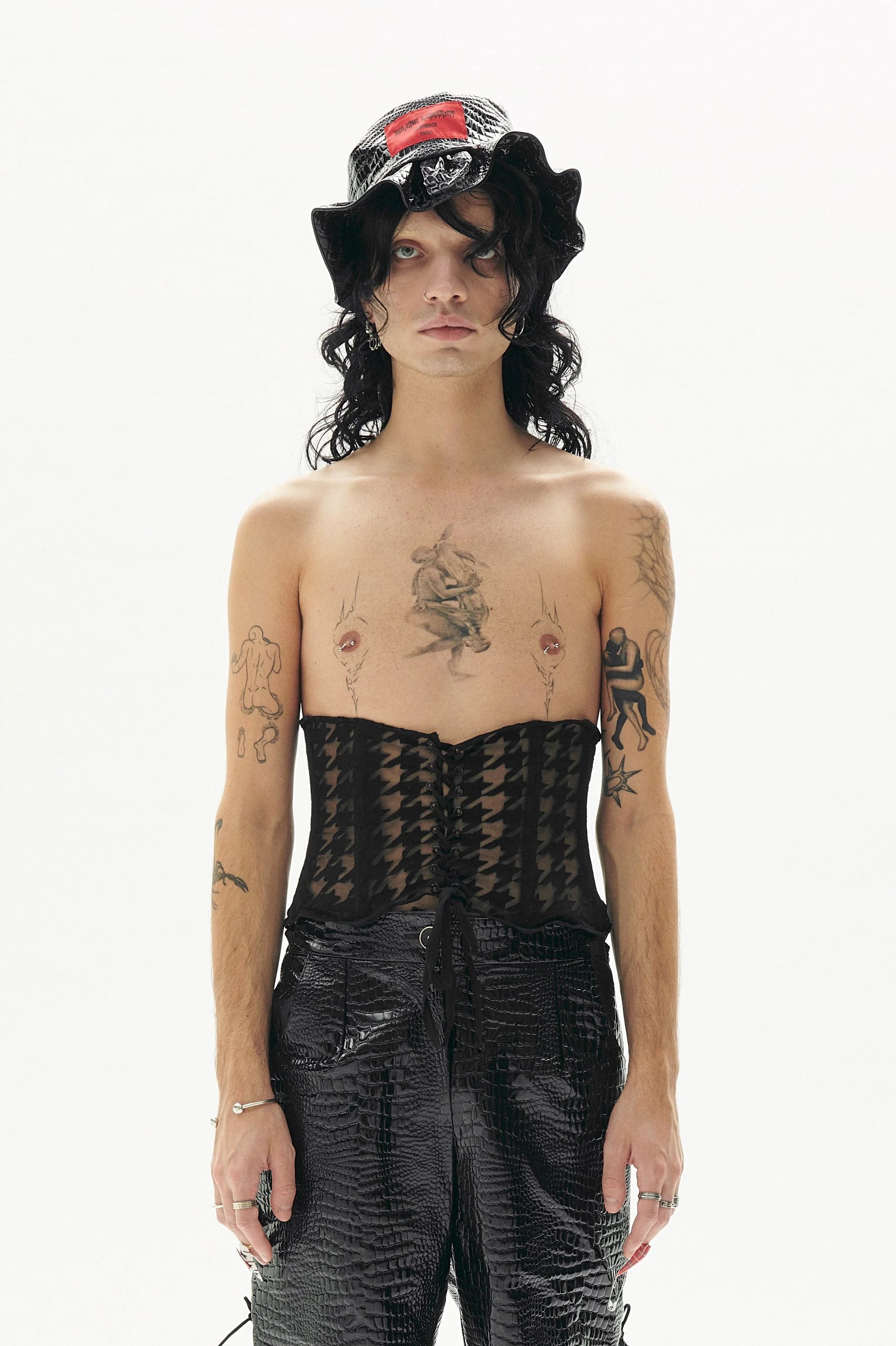 Corset pied de poule