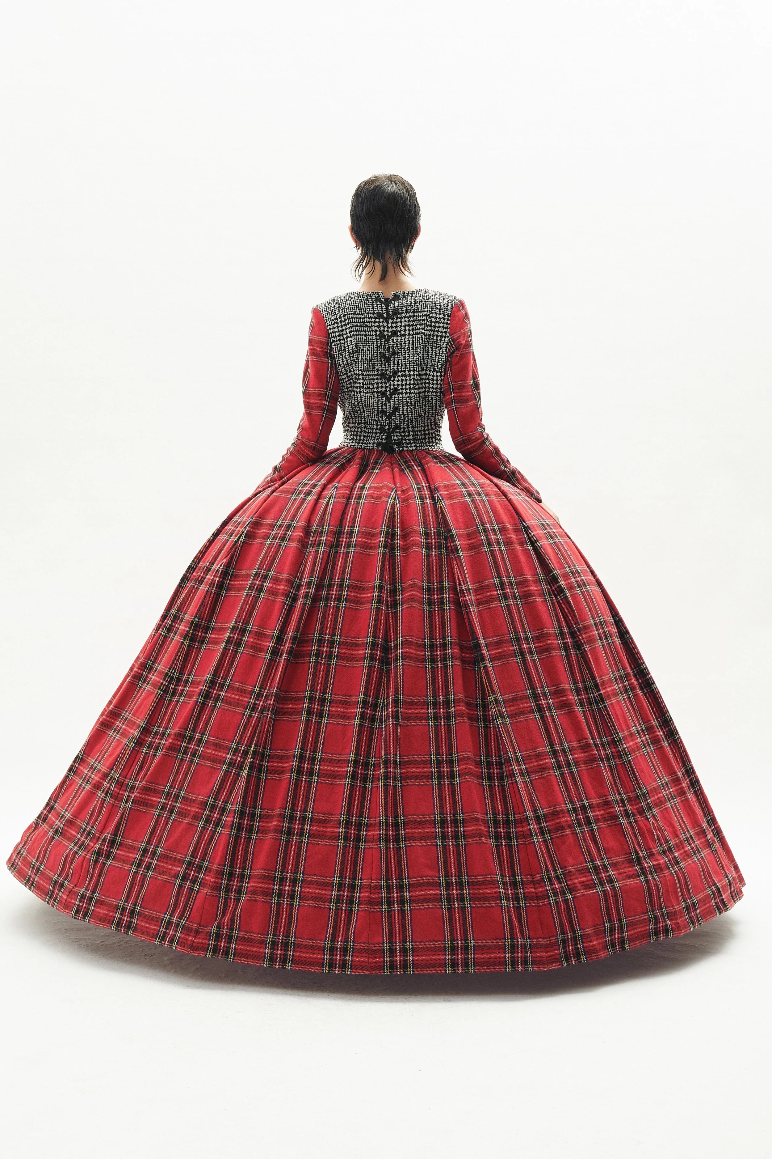 Robe crinoline rouge