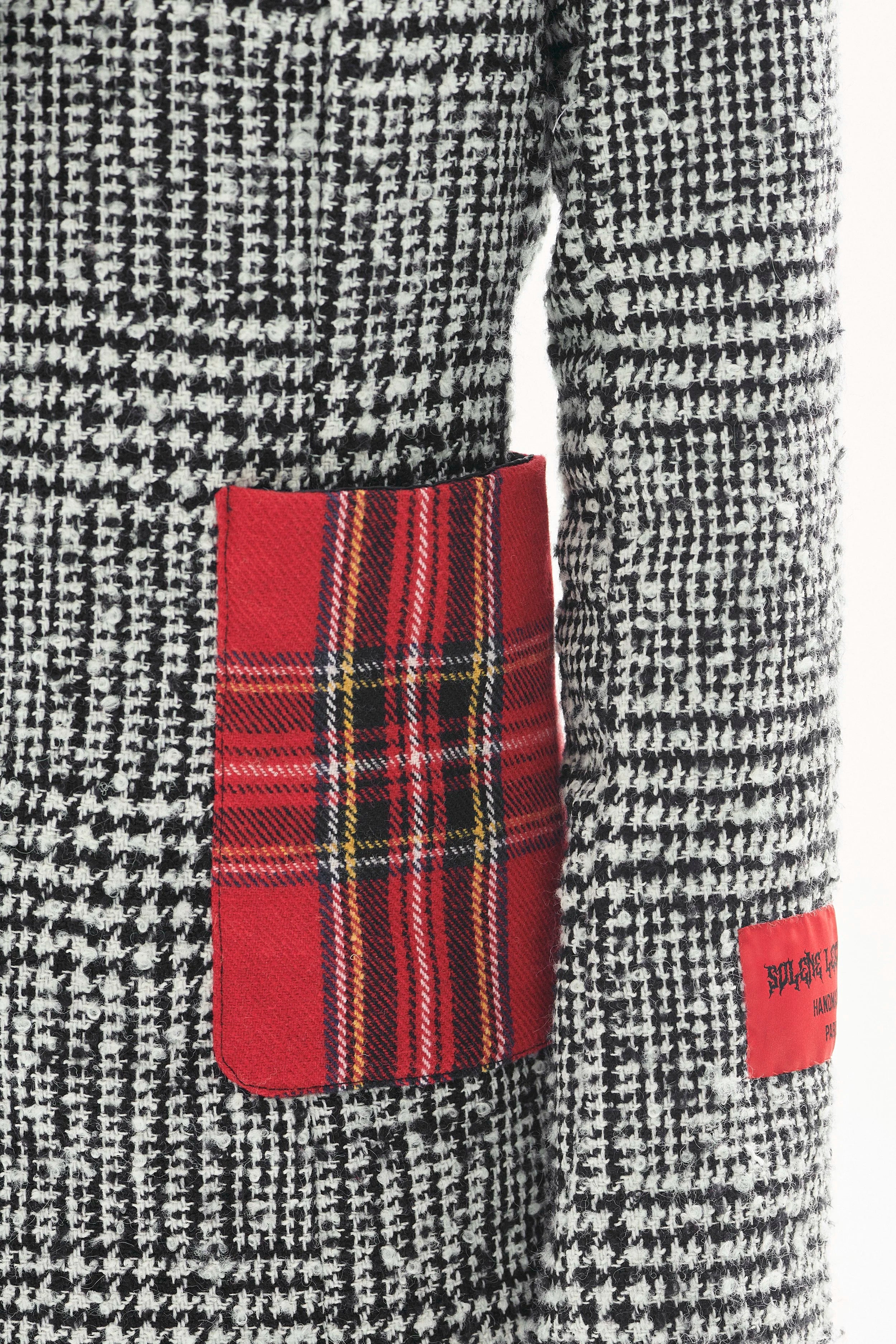 Veste asymétrique rouge