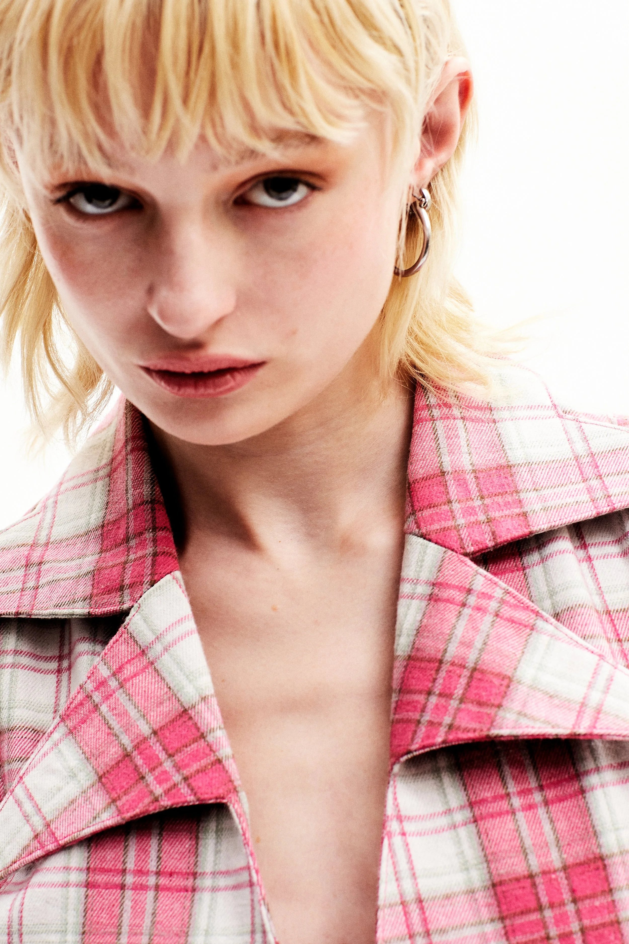 Veste col étoile rose