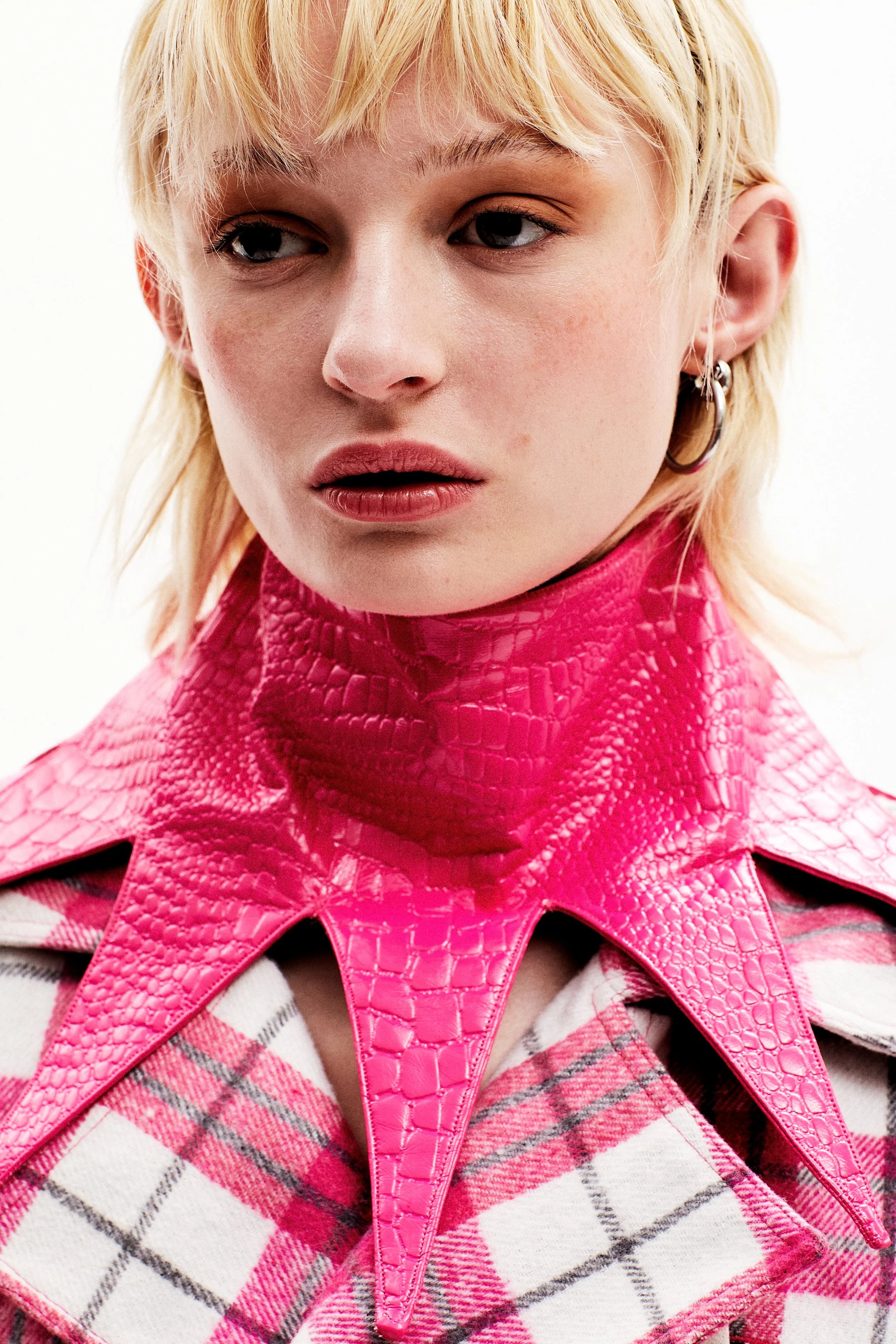 Col étoile rose amovible