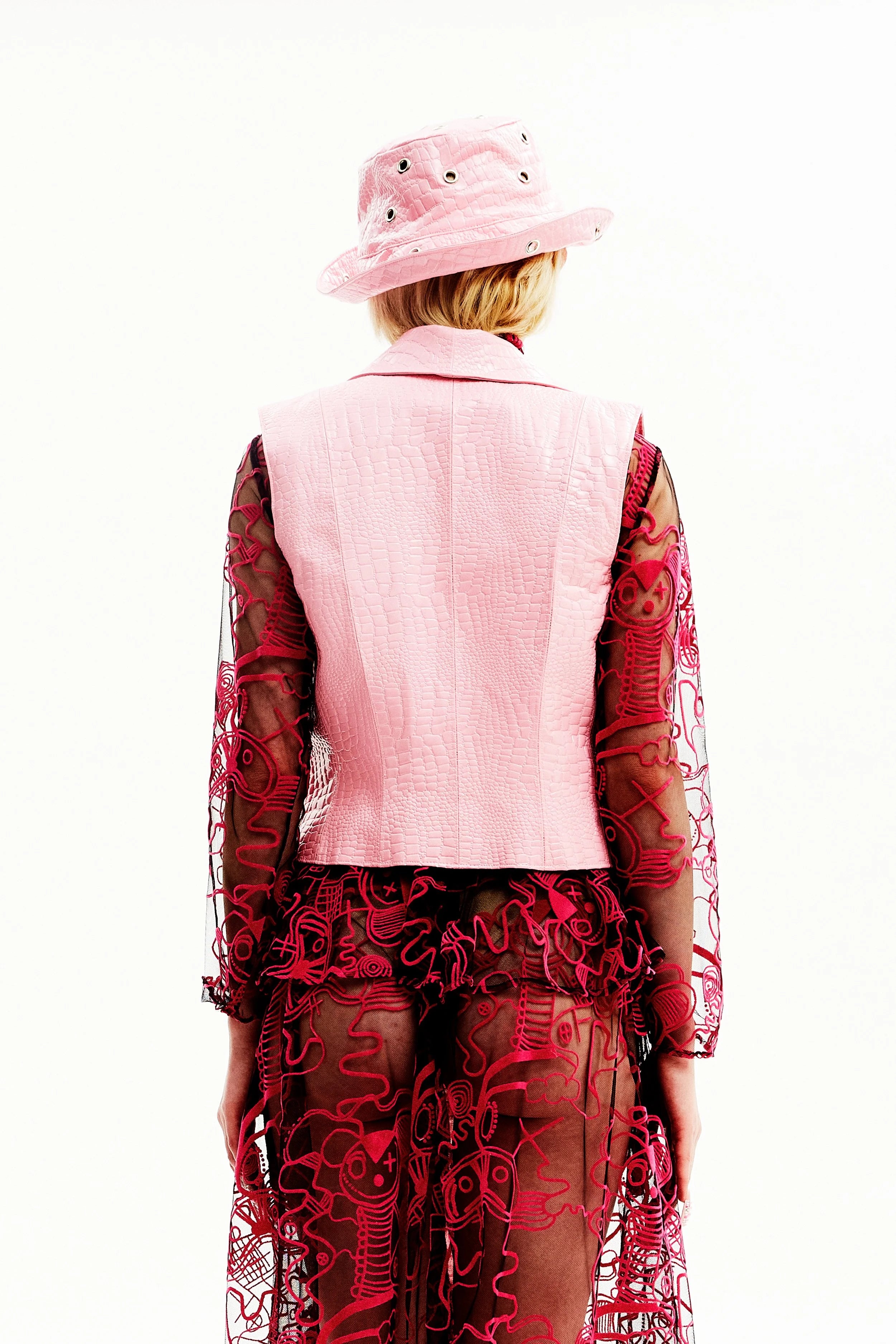 Veste baby pink sans manches