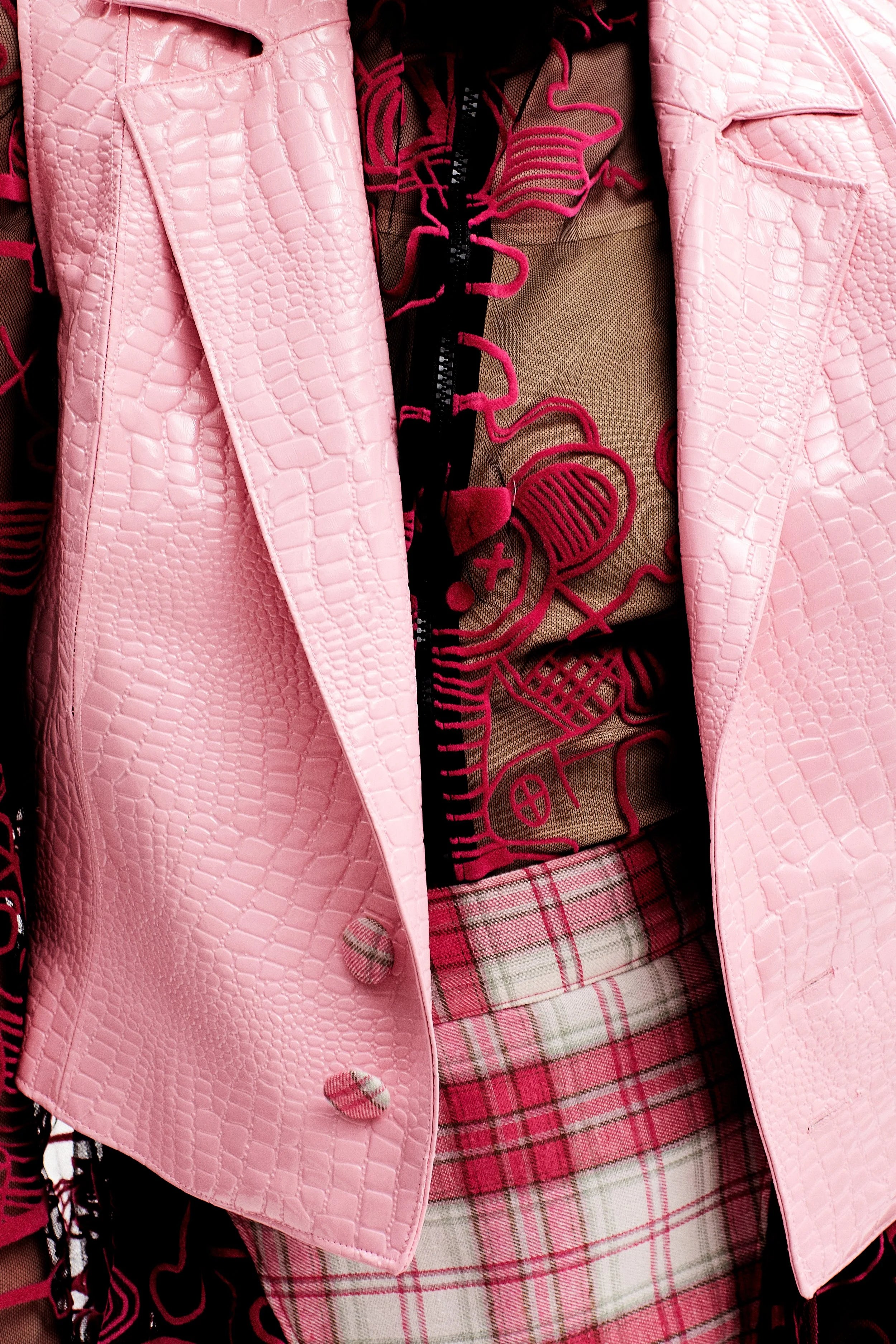 Veste baby pink sans manches