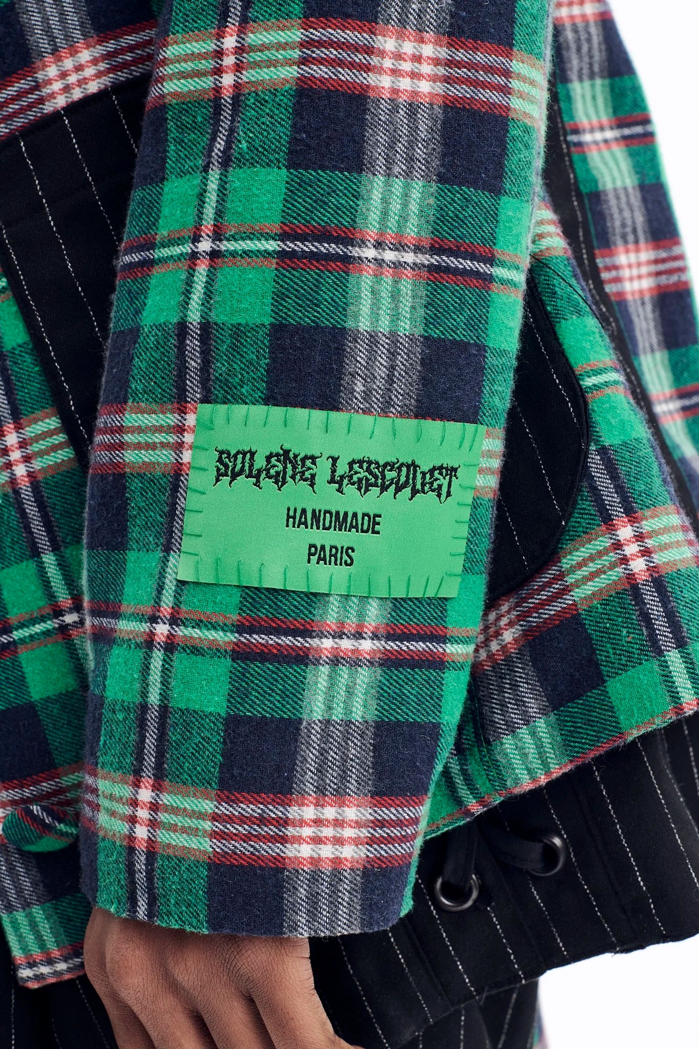 Veste tartan verte
