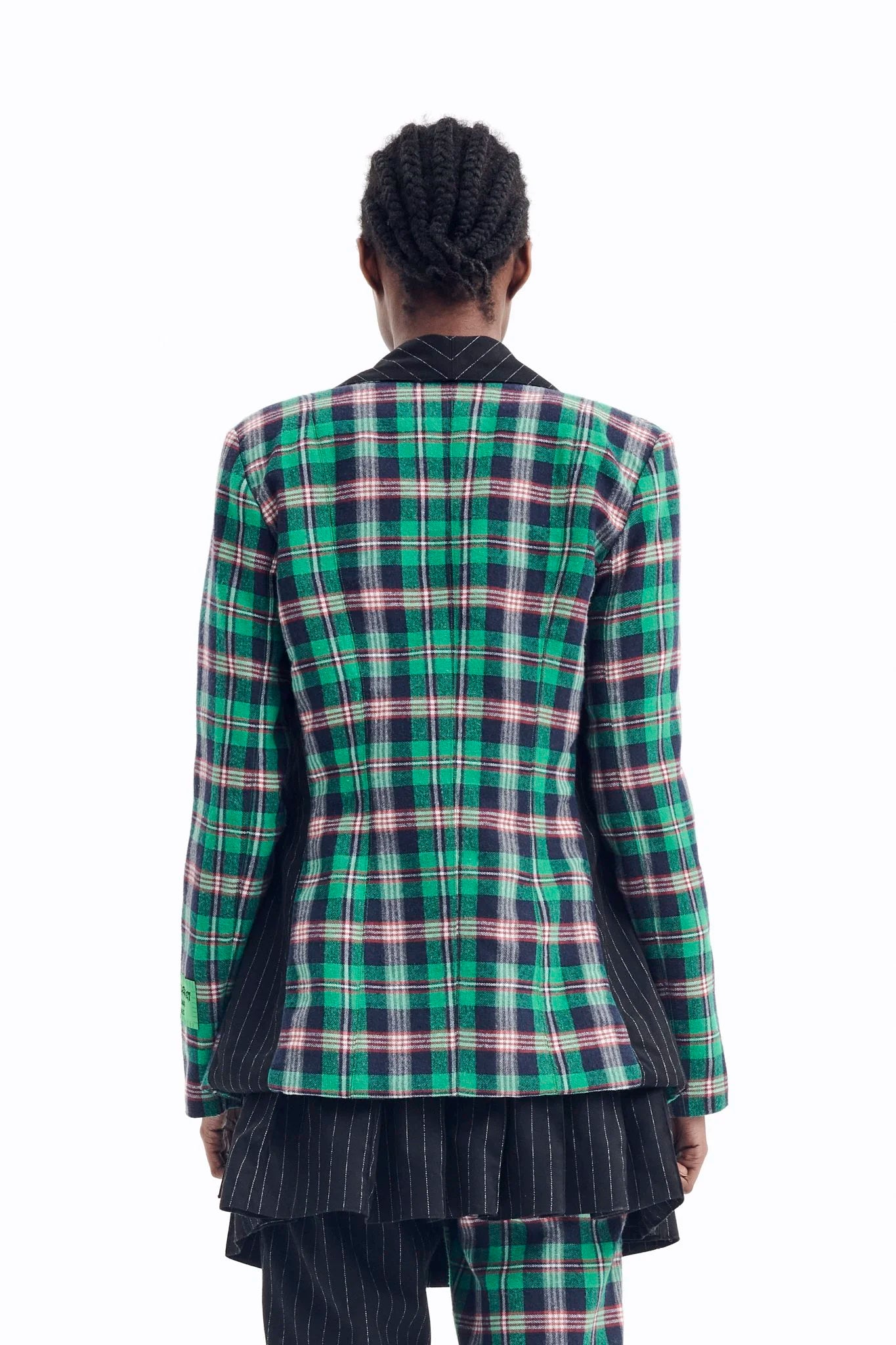 Veste tartan verte