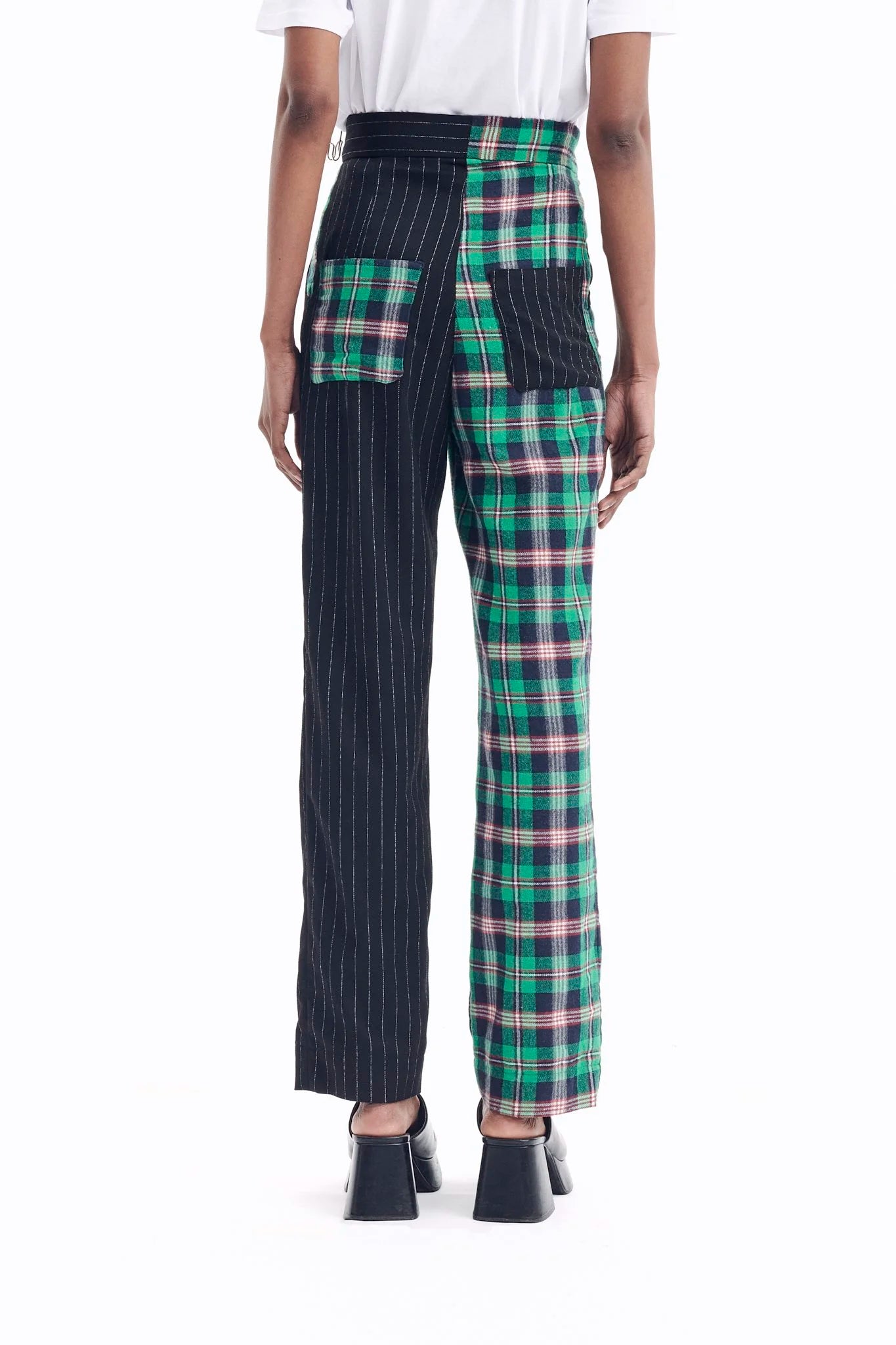 Pantalon asymétrique vert