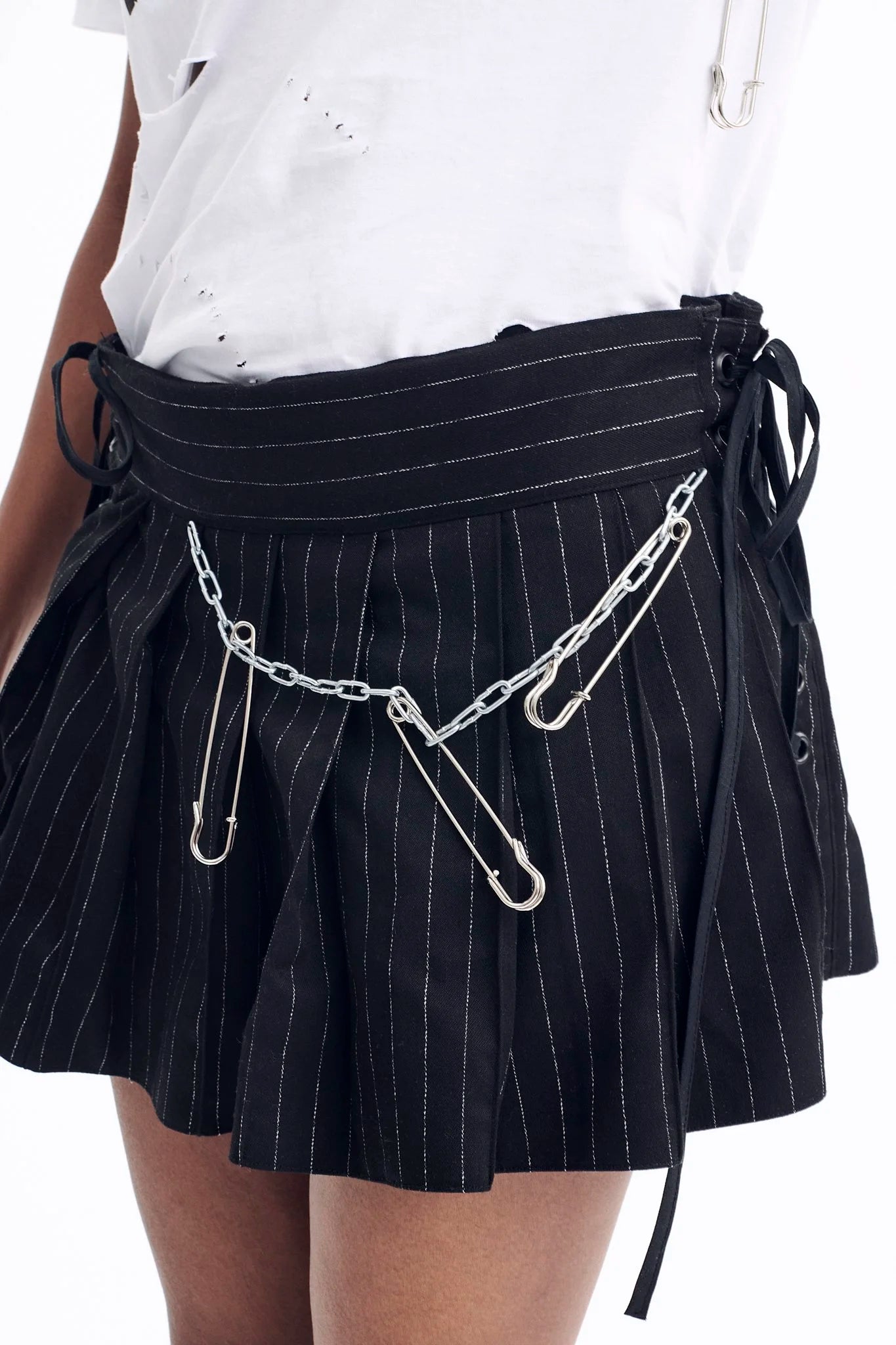 Jupe rayure noire