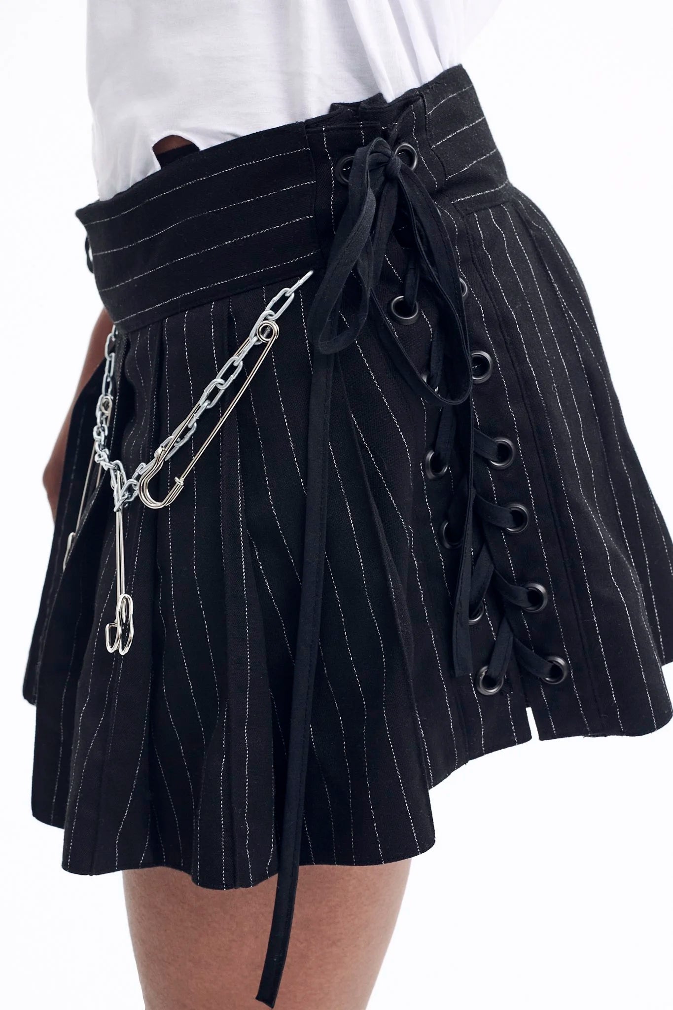 Jupe rayure noire