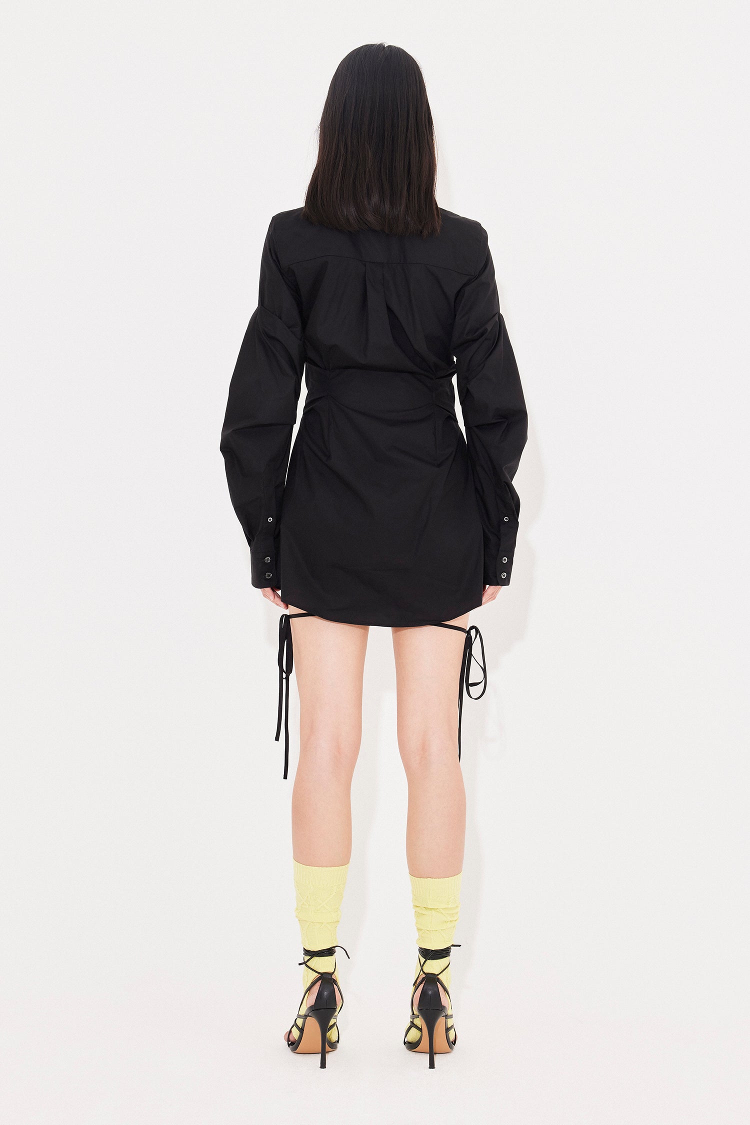 Breakfast shirt dress black