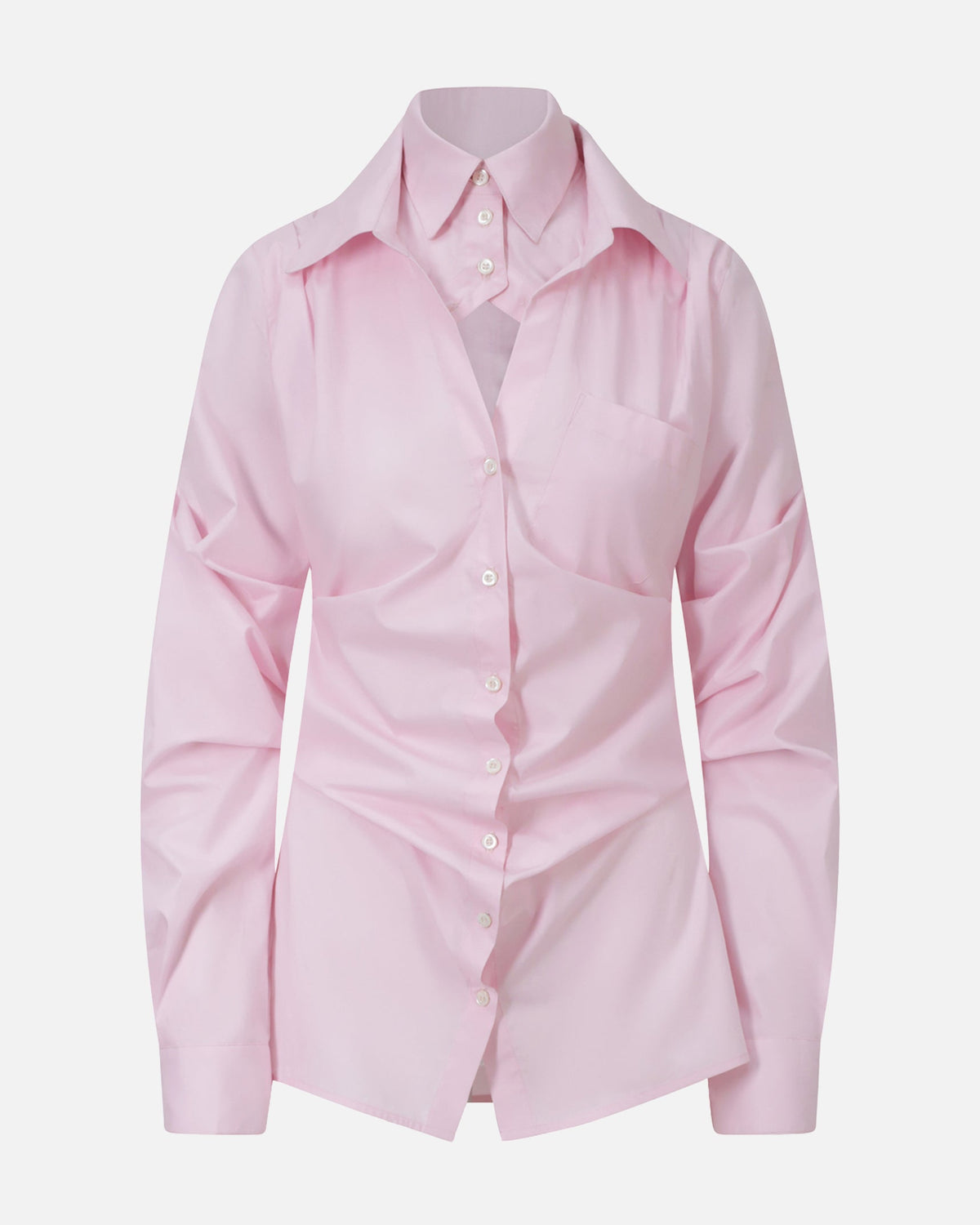 Breakfast shirt dress pink