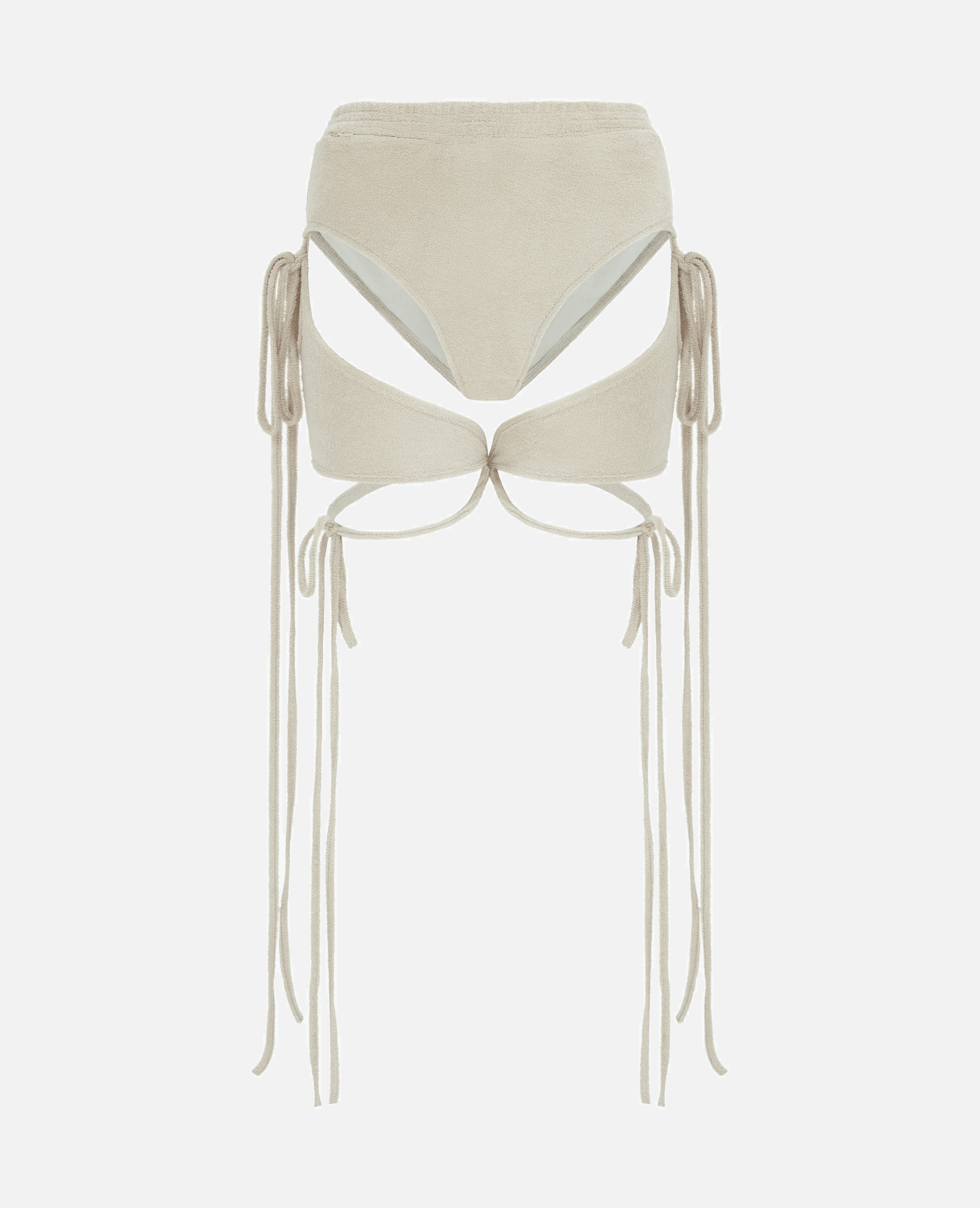 Rodeo shorts with chaps sand