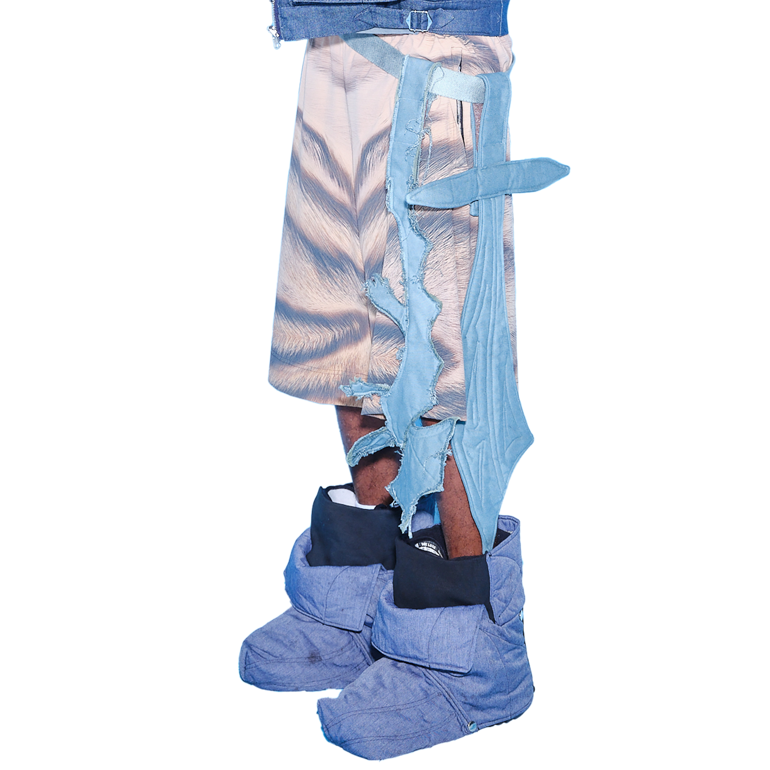 Sword and dragon belt - rune blue