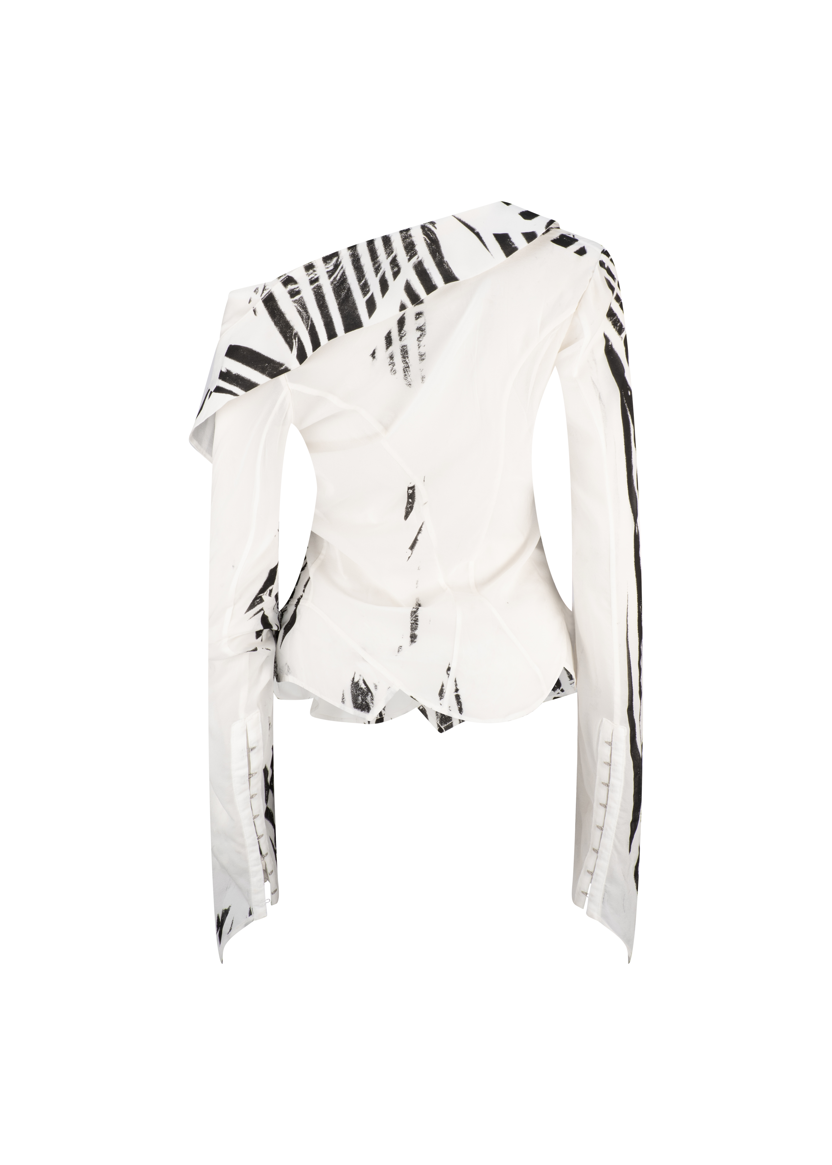 Georgette sailor shirt - striped