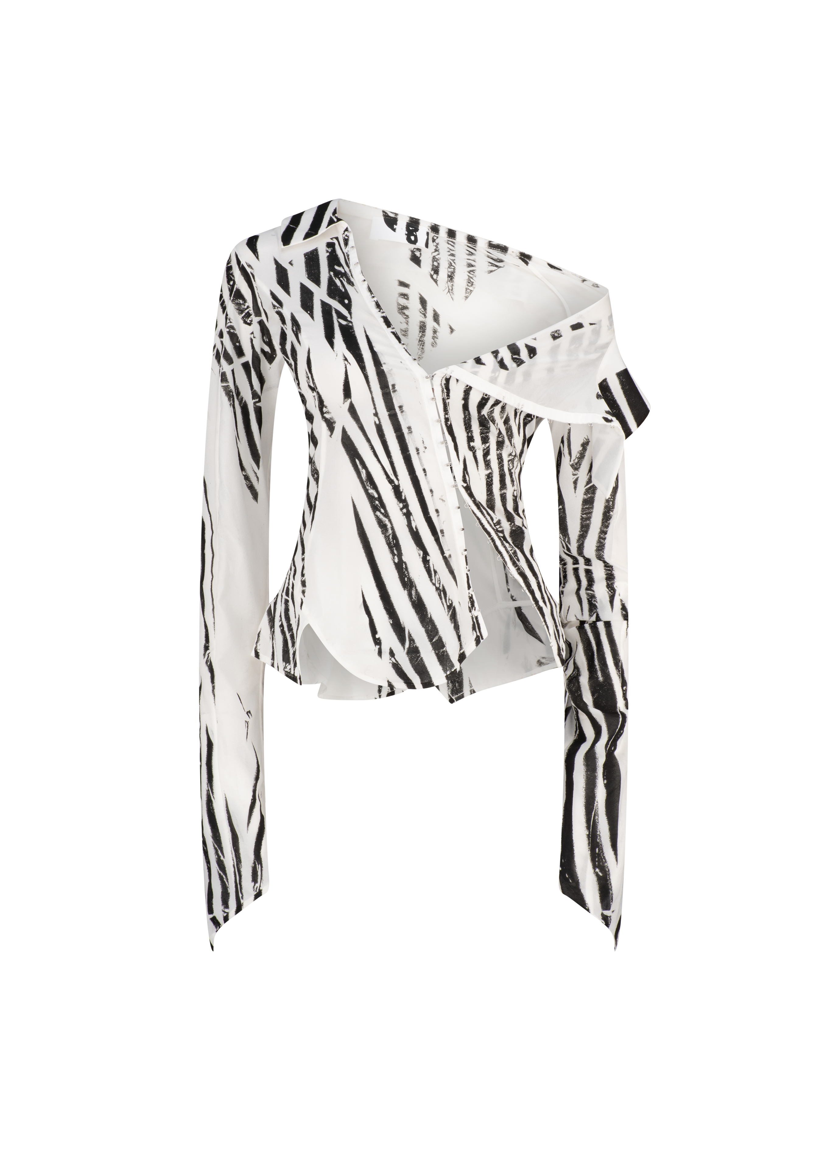 Georgette sailor shirt - striped