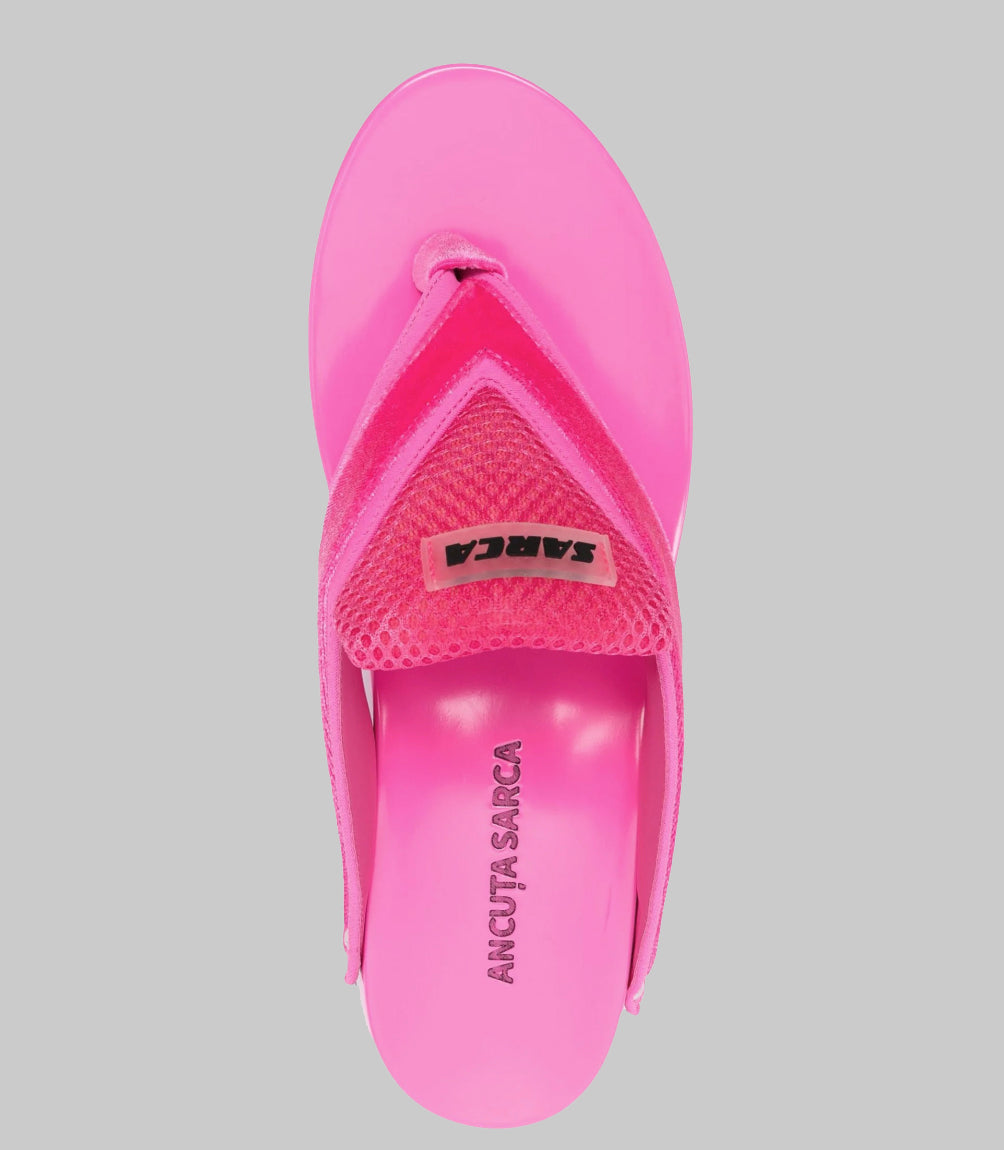 Pink barbie clog sandal