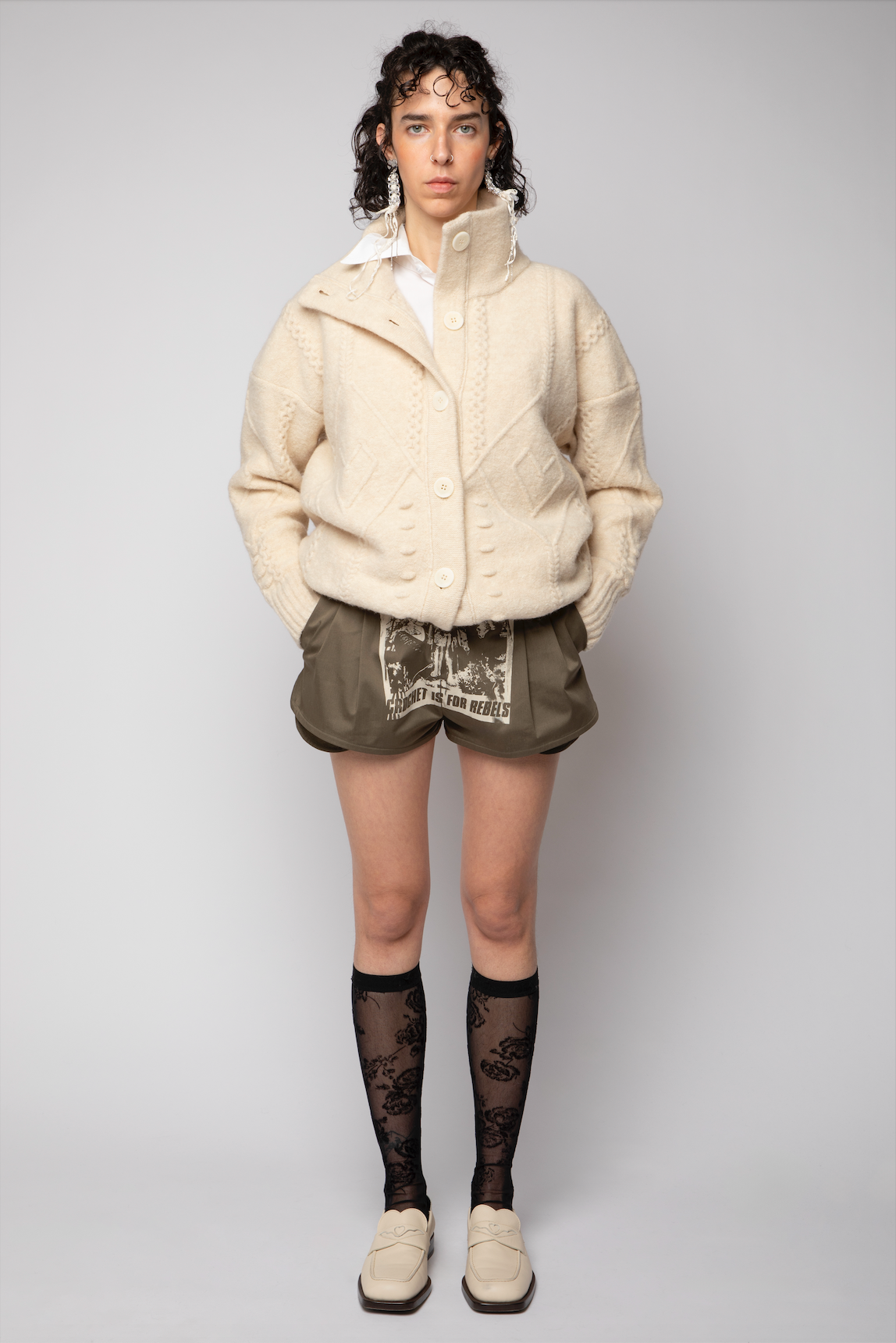 Cardigan over burraco