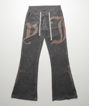 Dark grey juicy velour pants