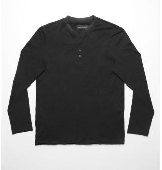 Black raw long sleeve