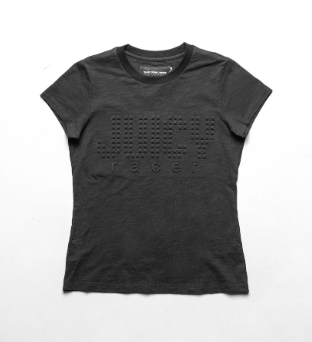 Black juicy baby tee