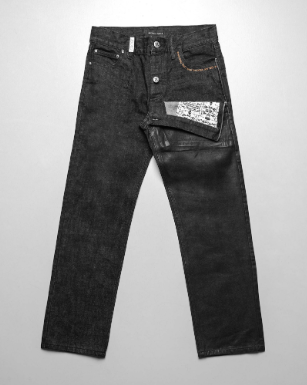 Single double-waisted denim
