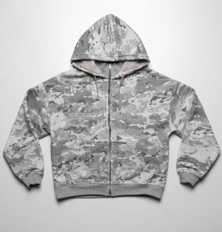 Camo sherpa hoodie