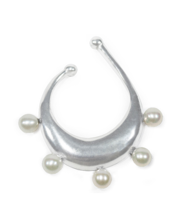 6 ear-cuff & pearls