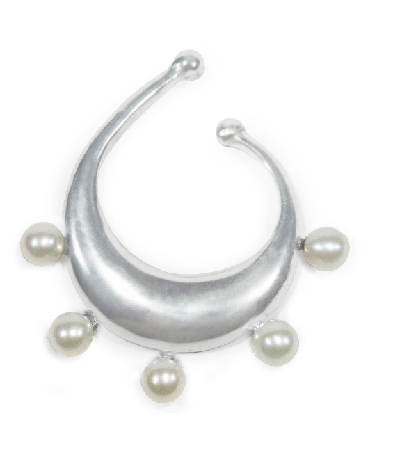 6 ear-cuff & pearls