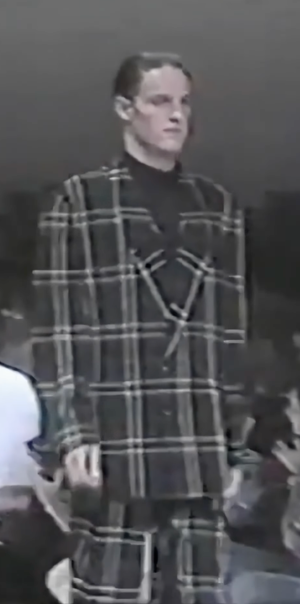 Comme des garçons homme plus s/s 1988 checkered jacket