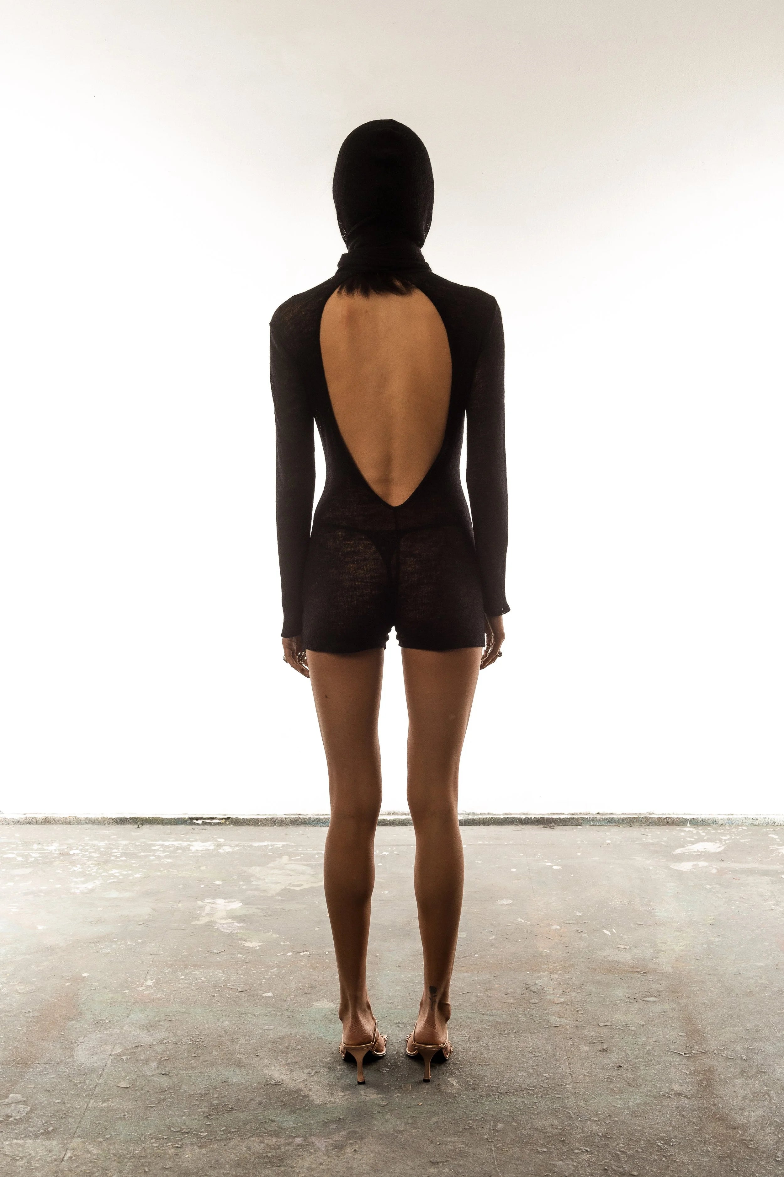 Knitted condom short