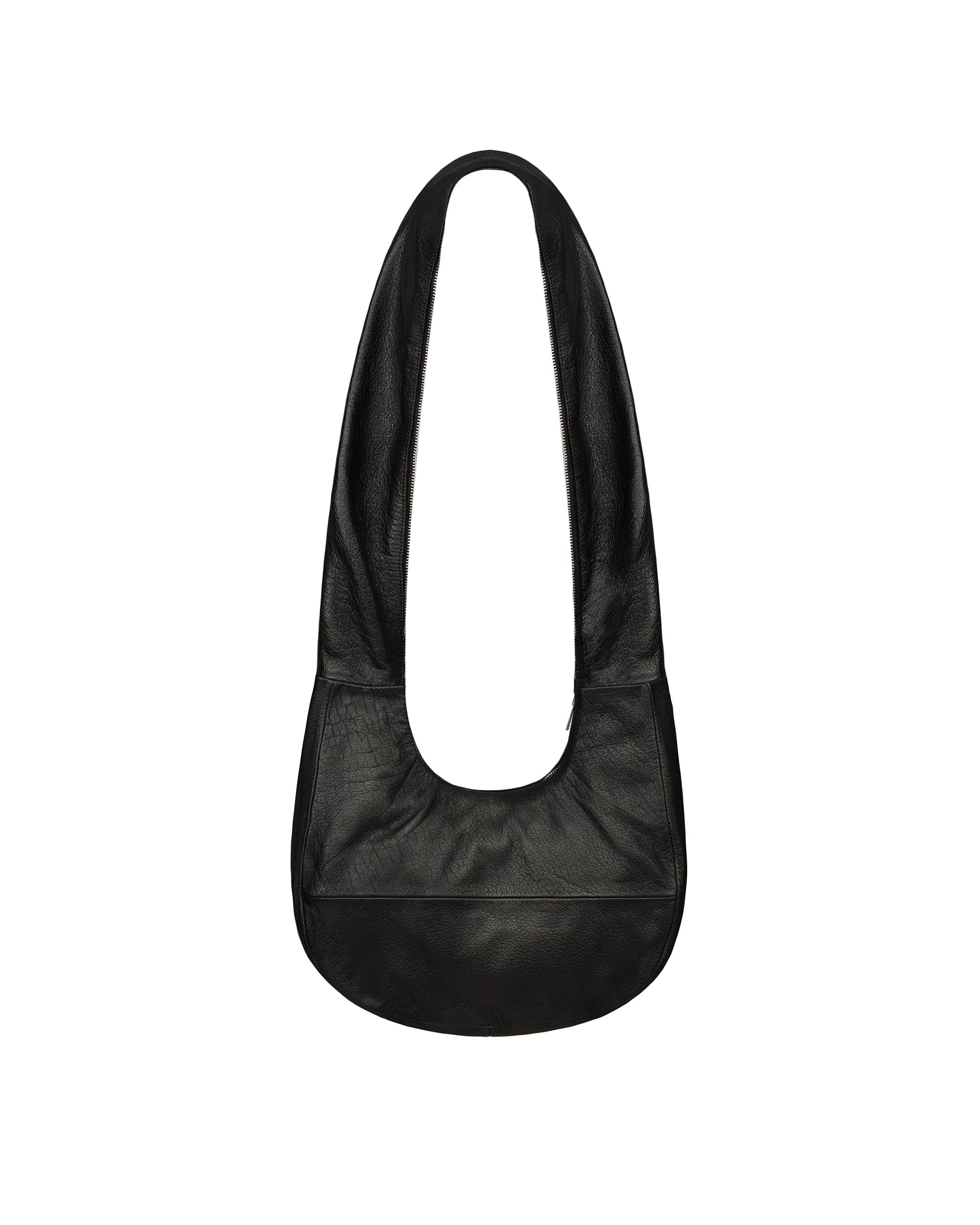 Zip leather bag