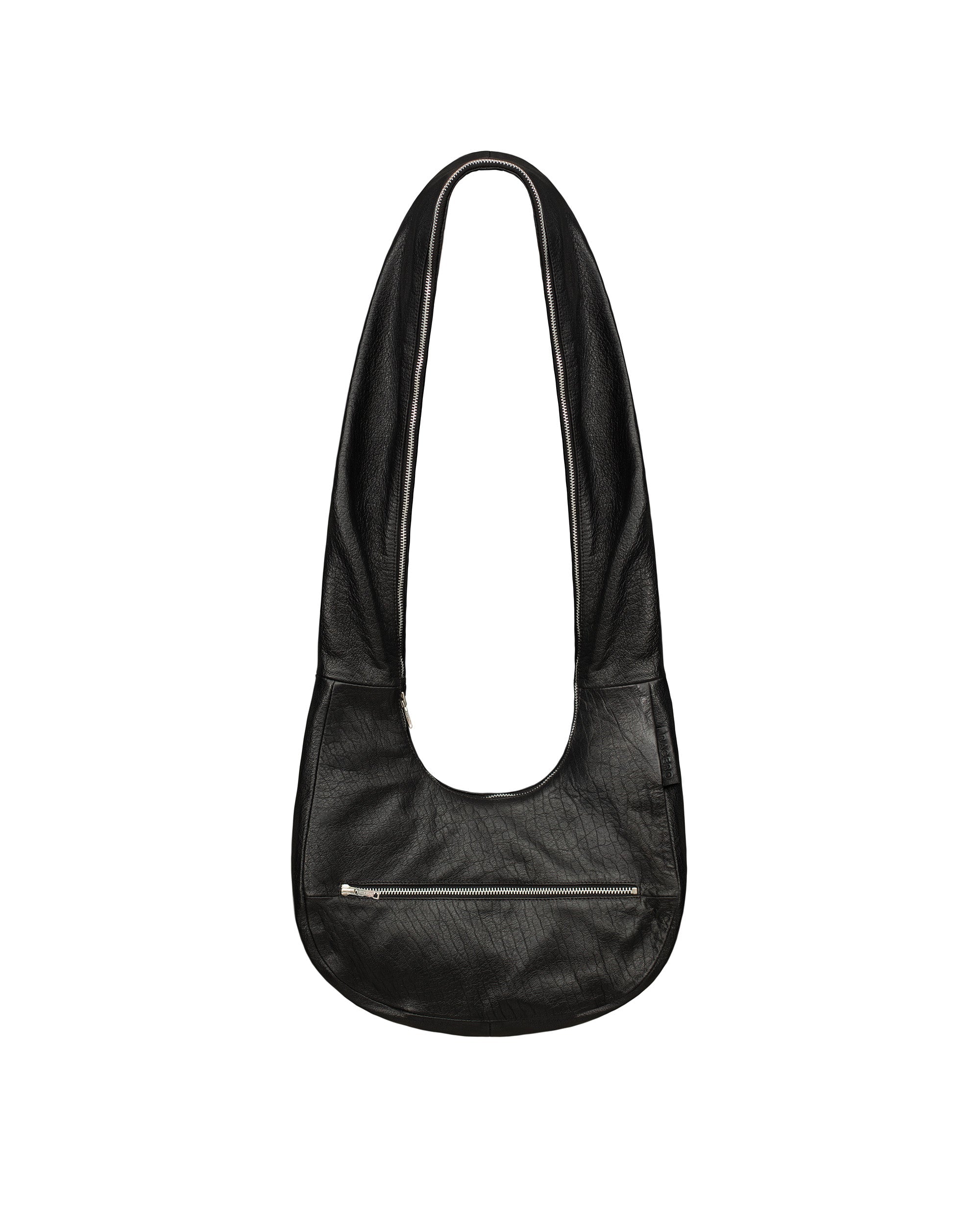 Zip leather bag