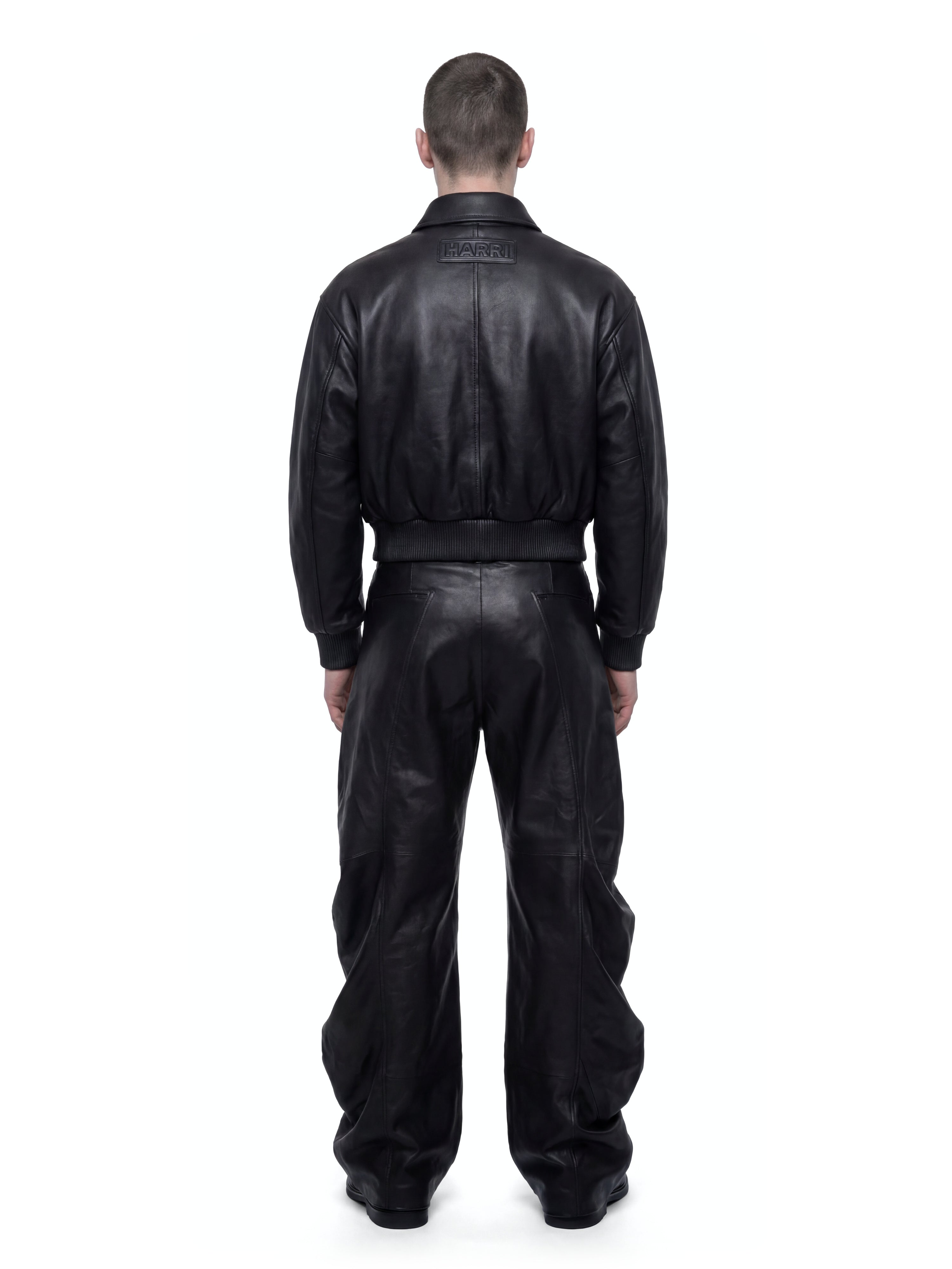 Signature black leather jacket
