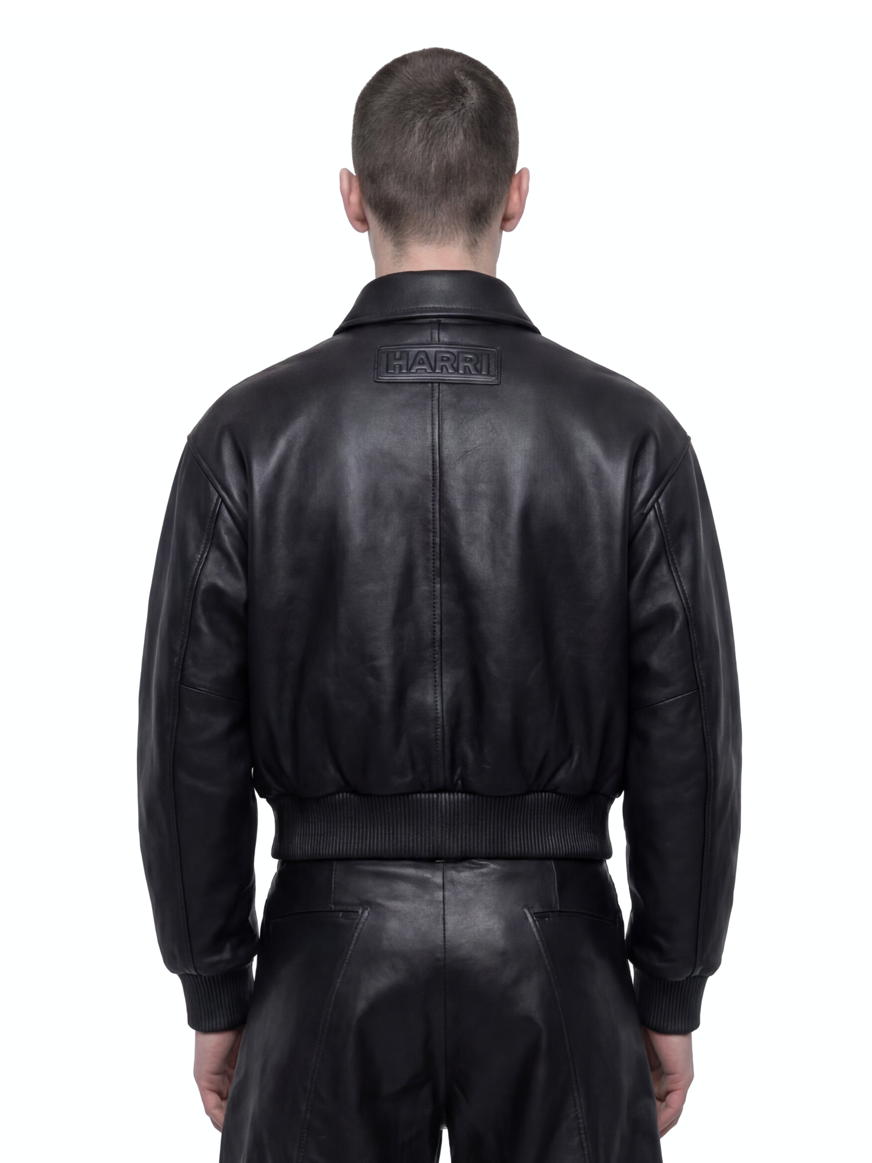 Signature black leather jacket