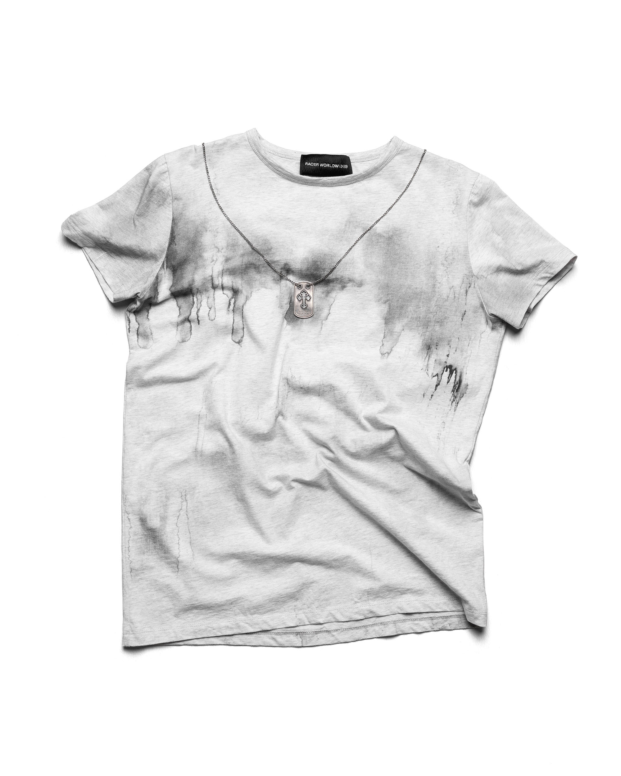Slim oil print t-shirt