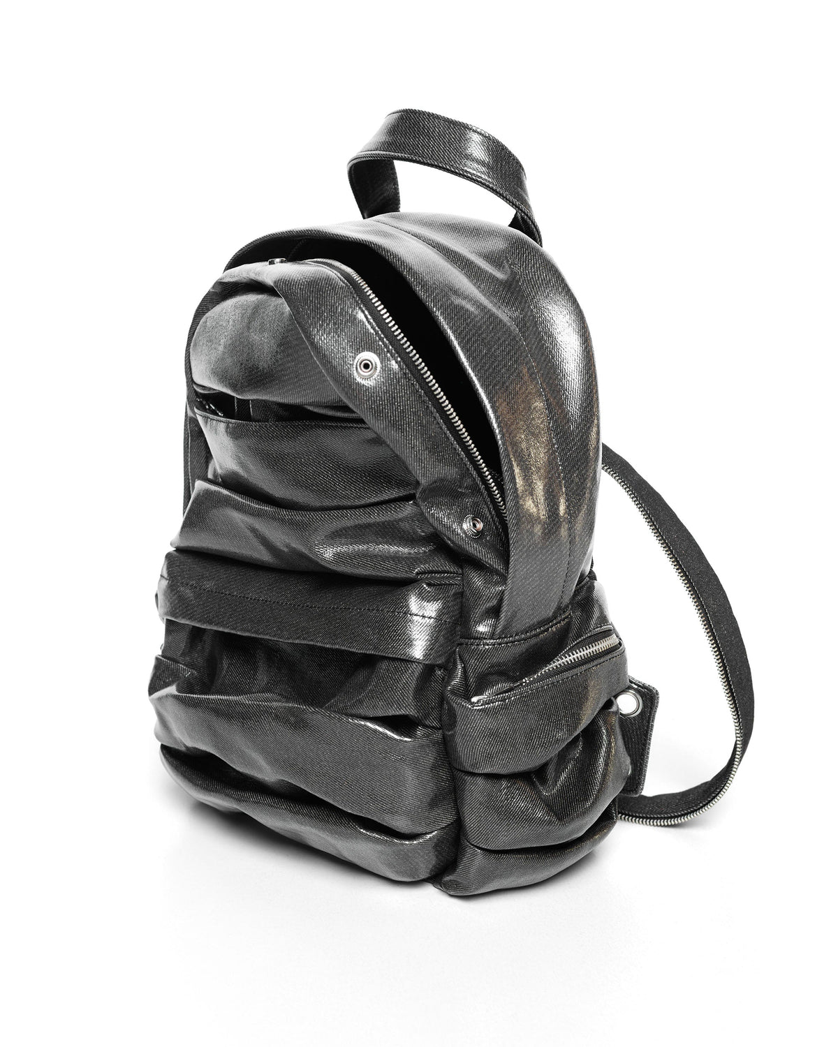 Wax denim backpack