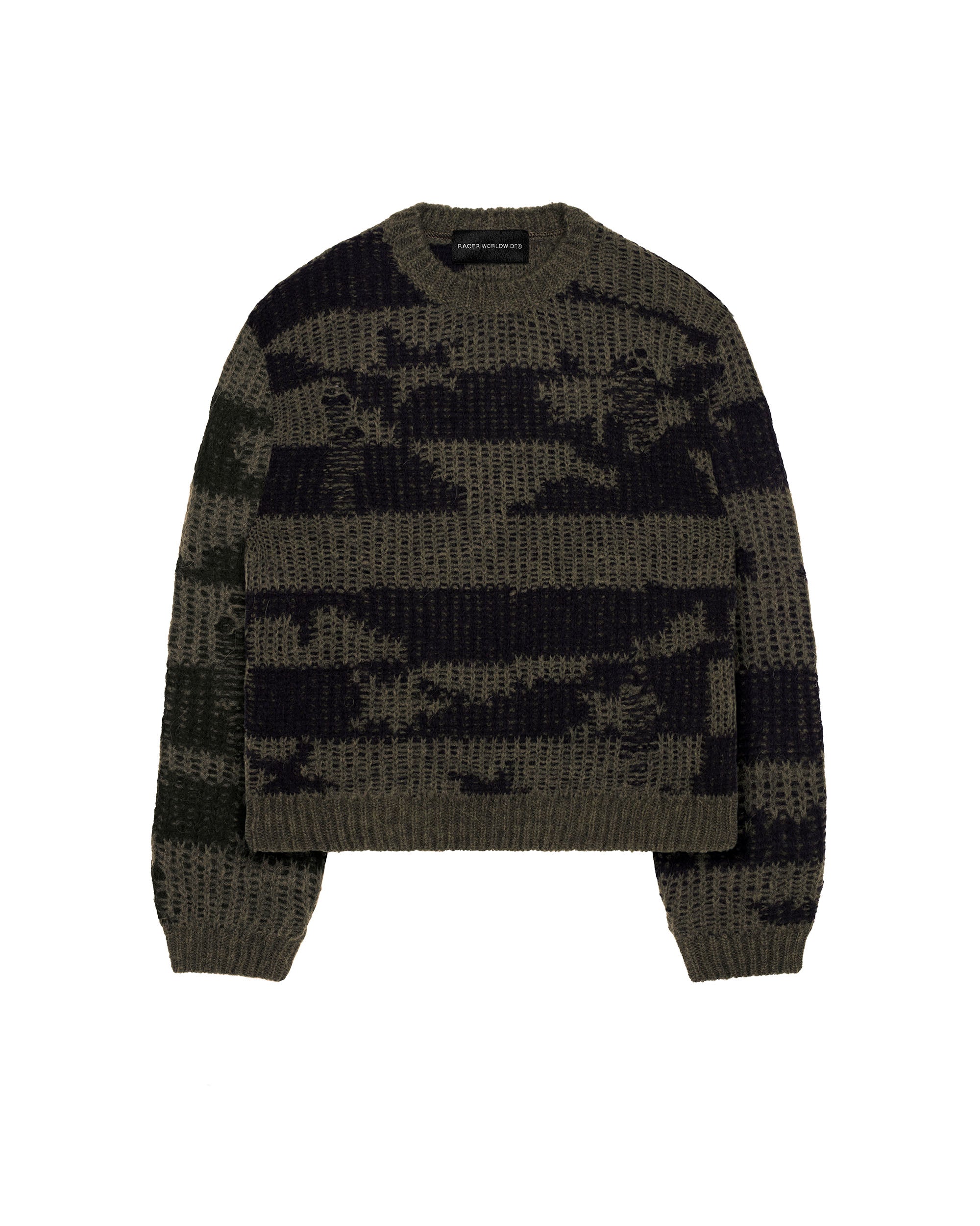 Green alpaca sweater